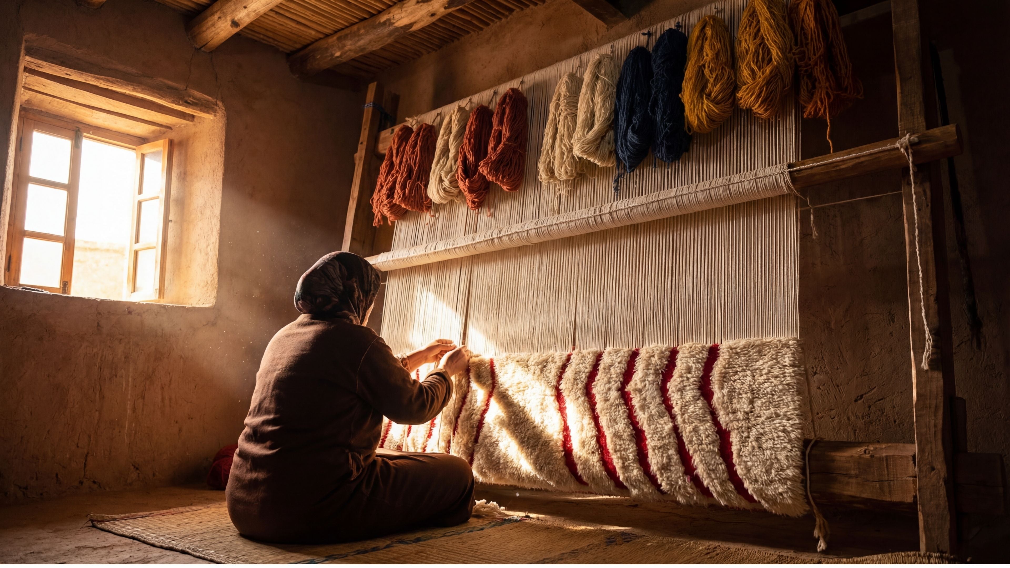 Tapis berbère fait main : les 7 étapes fascinantes de sa fabrication artisanale