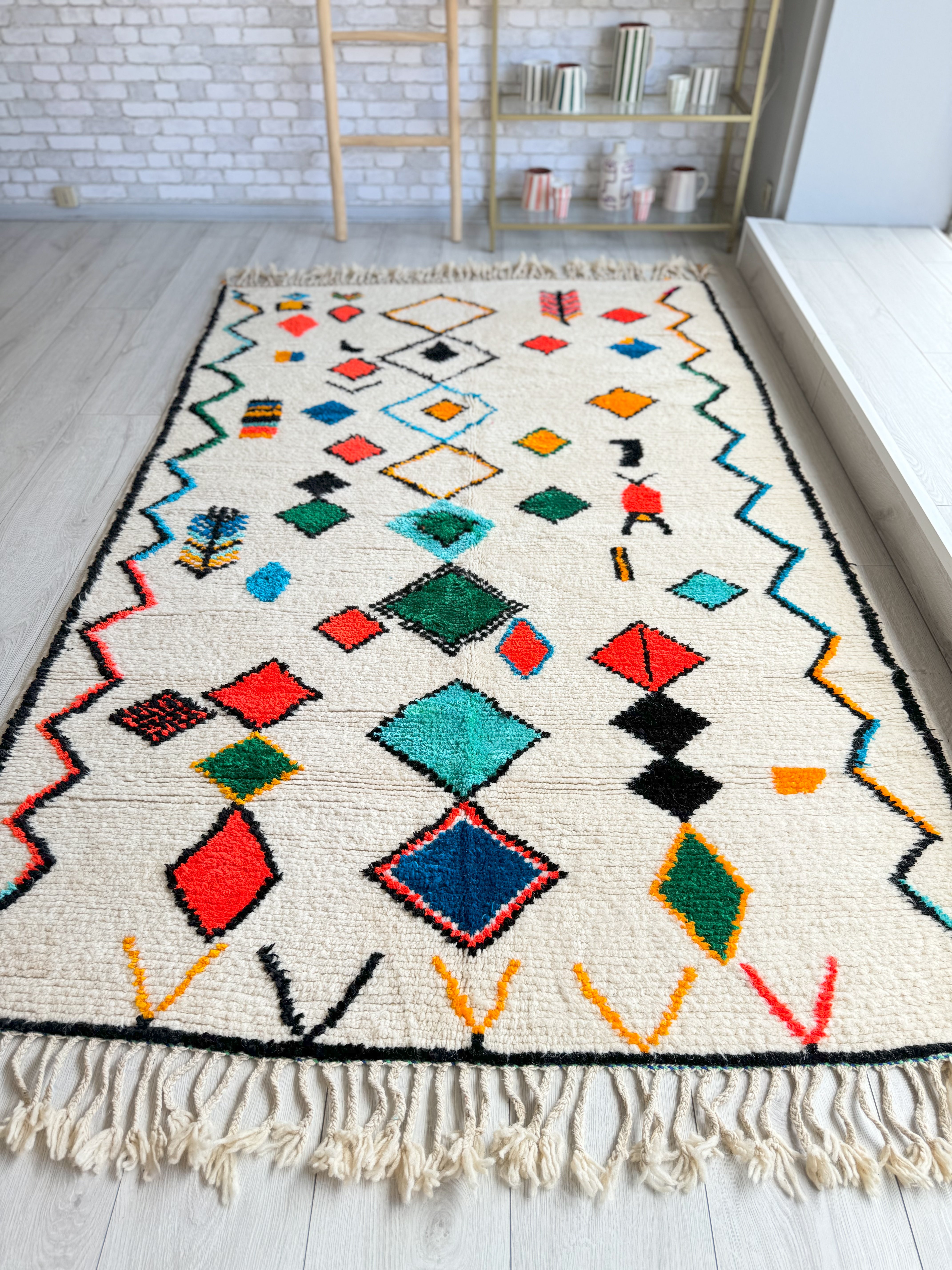 Tapis berbère coloré - n°1512