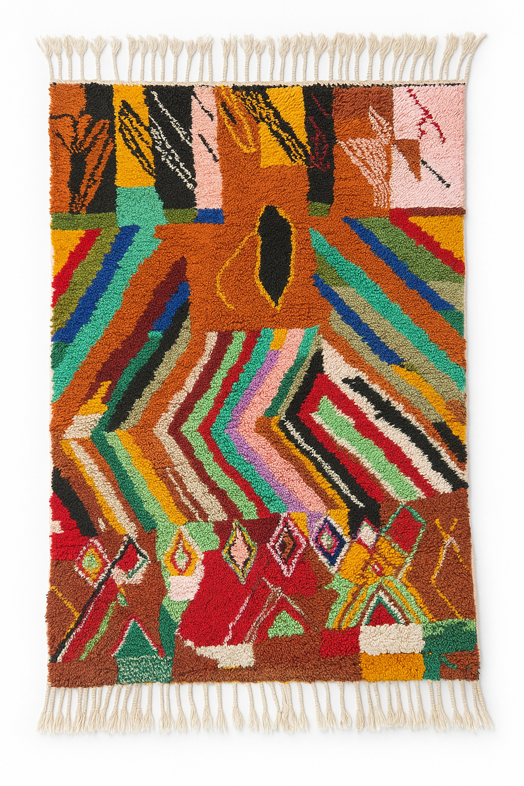 Bunter Berberteppich 144 x 270 cm - Nr. 1930