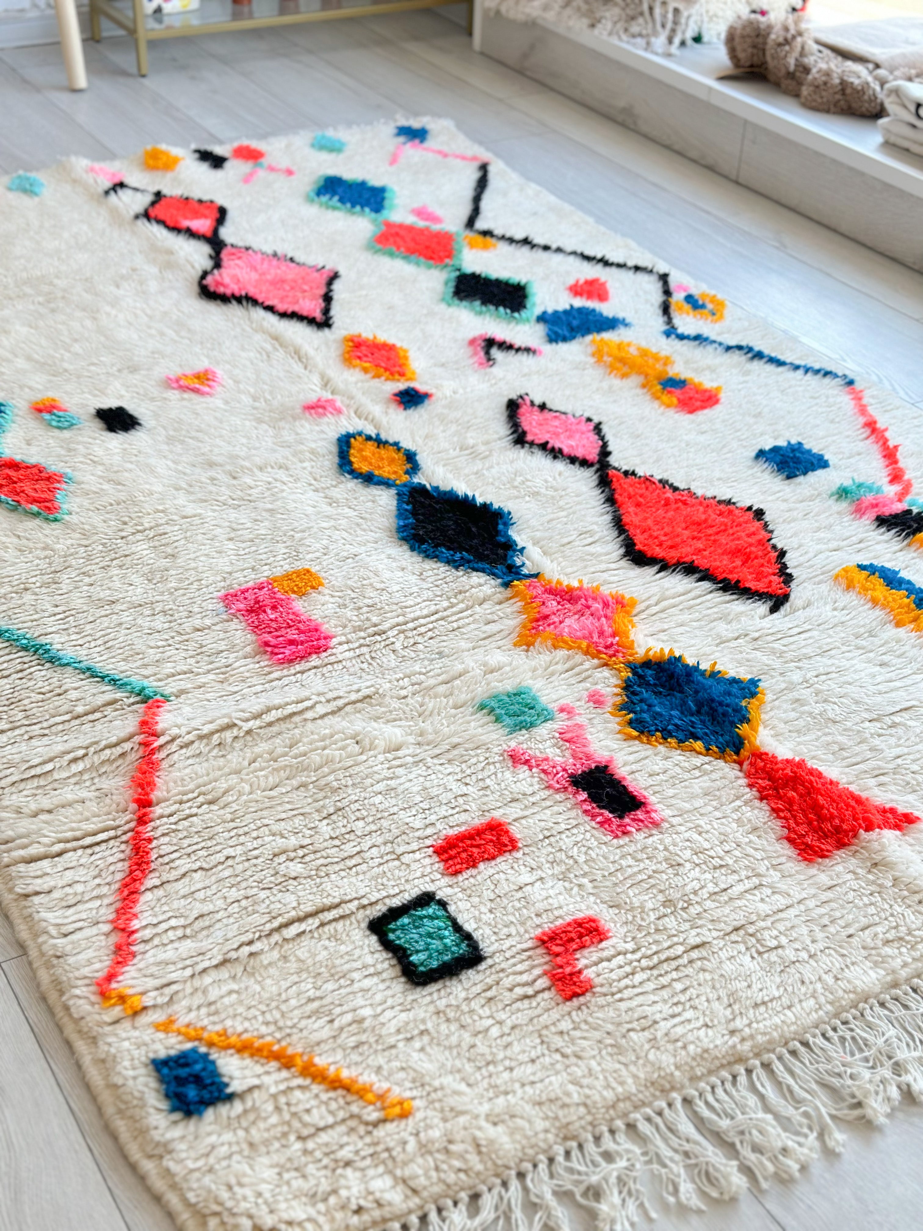 Colorful Berber carpet - n°596