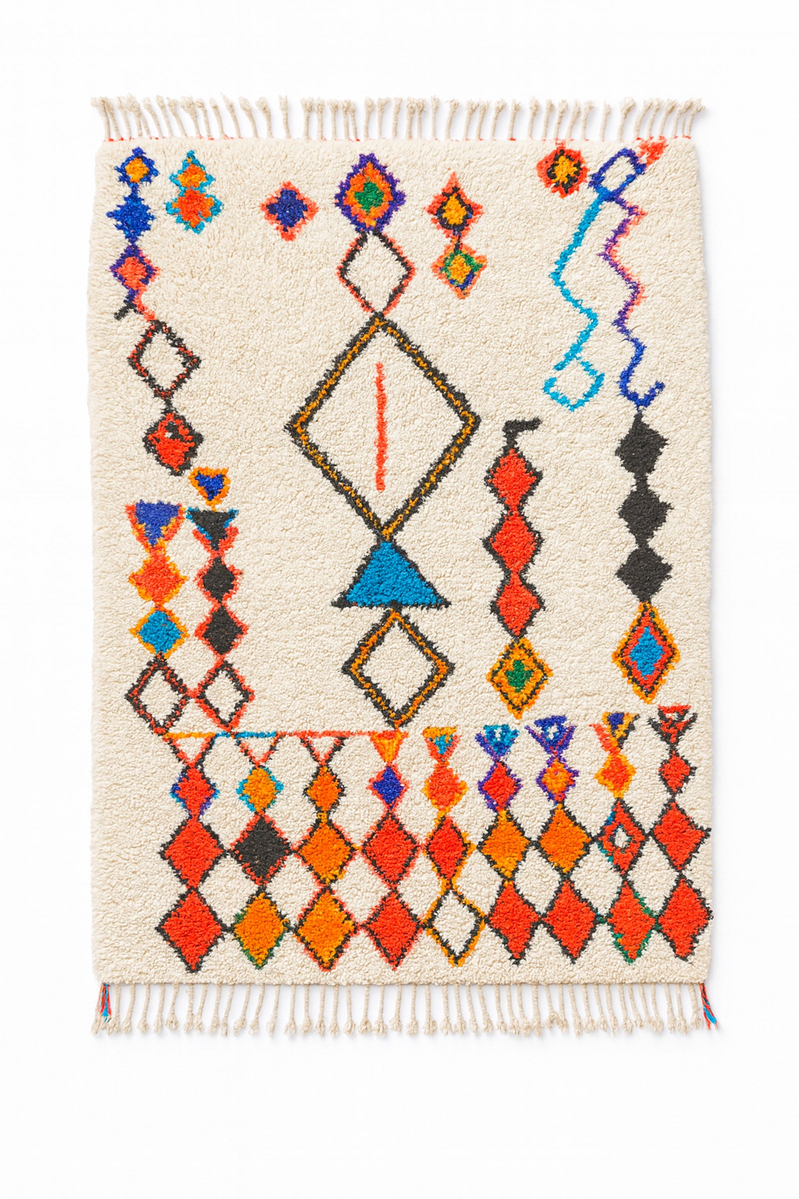 Bunter Berberteppich 108 x 189 cm - Nr. 2005