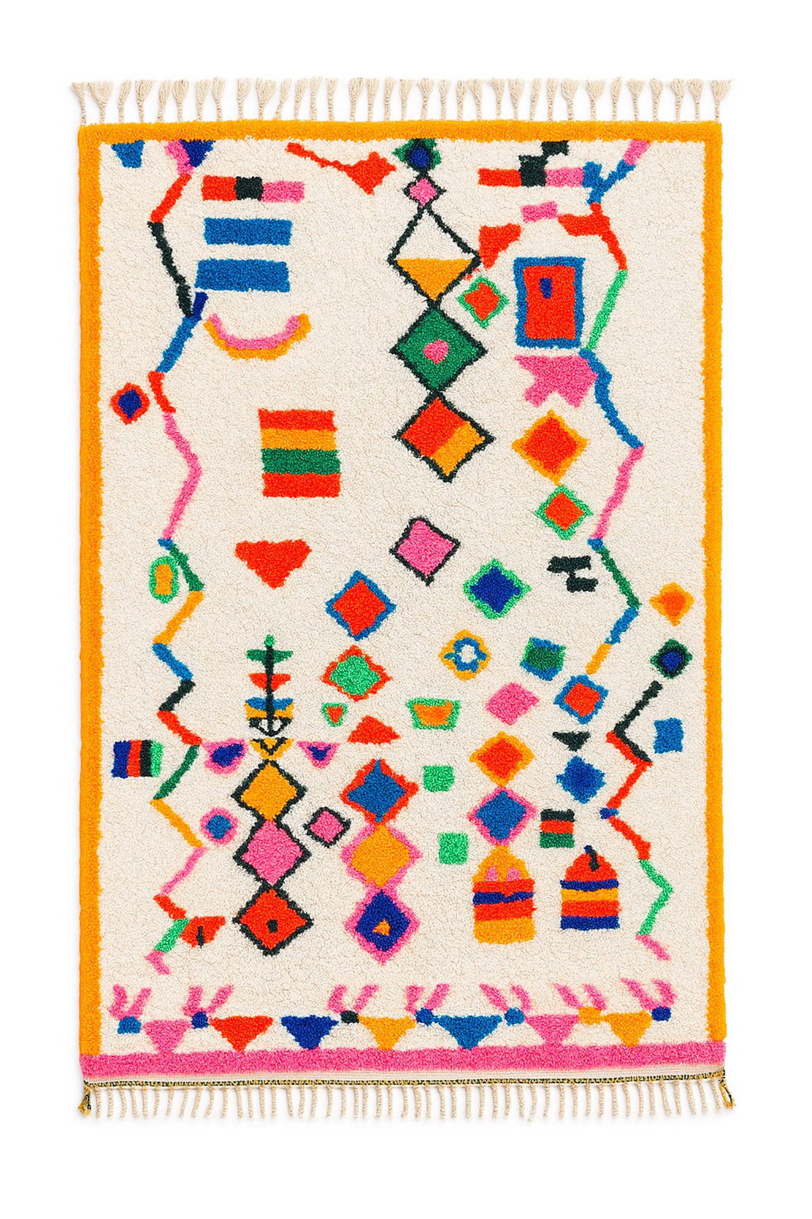 Colorful Berber rug 143 x 297 cm - no. 2145