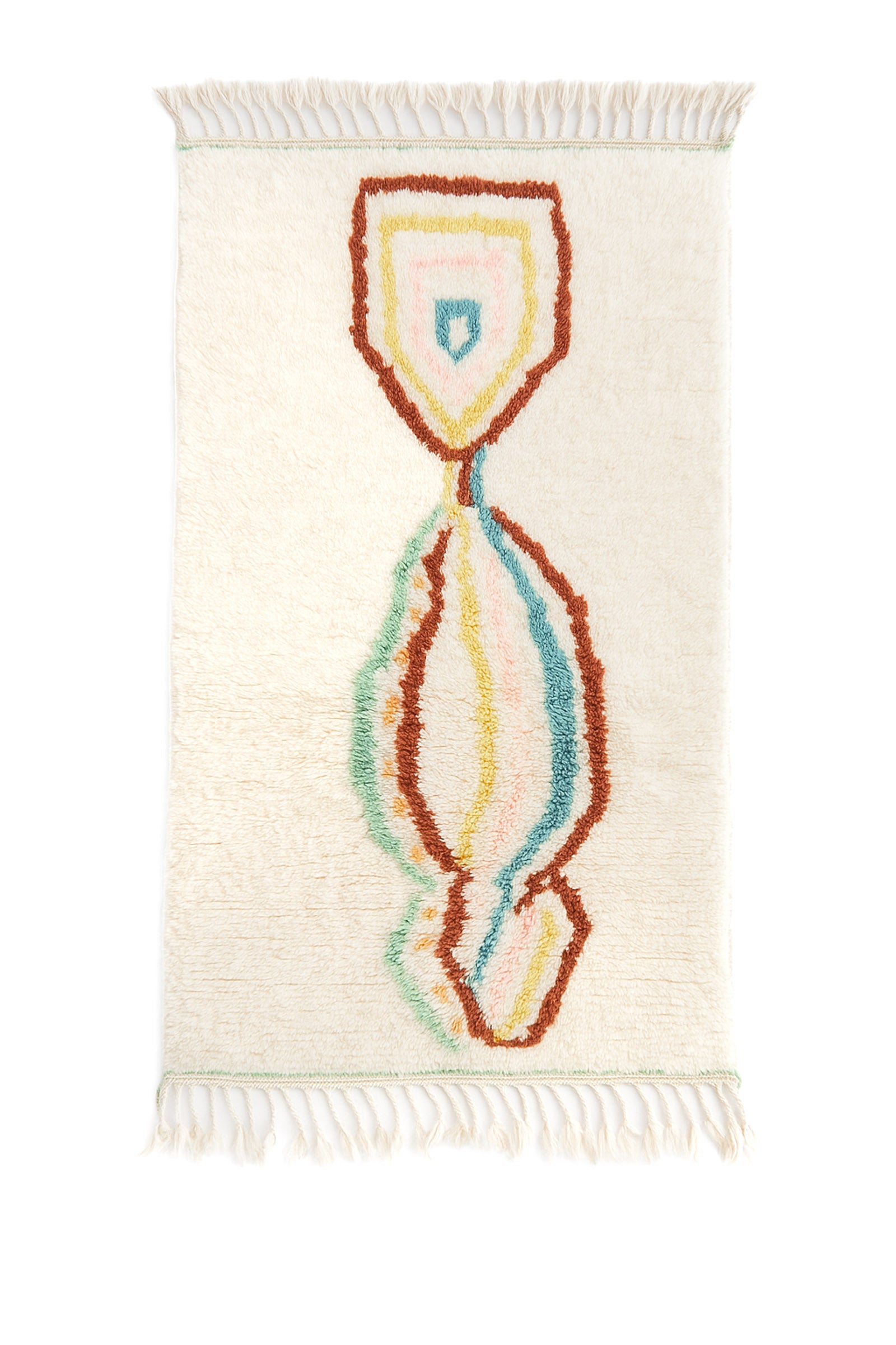 Tapis berbère coloré 95 x 180 cm - n°2295