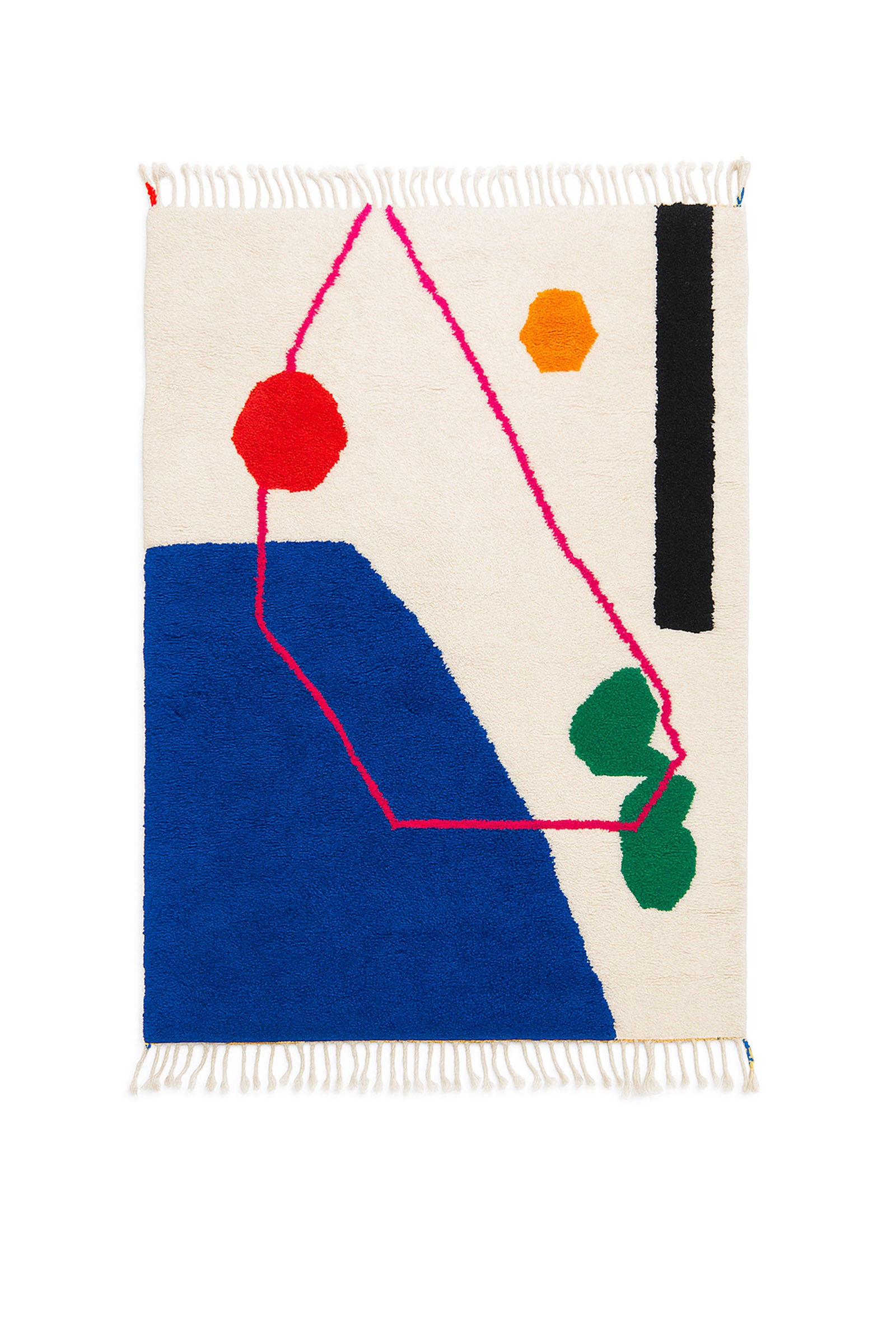 Colorful Berber rug 123 x 205 cm - n°2328