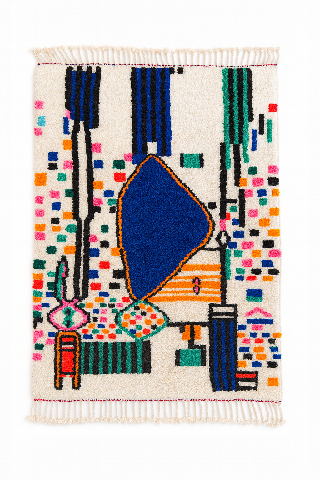 Colorful Berber rug 142 x 219 cm - No. 2423