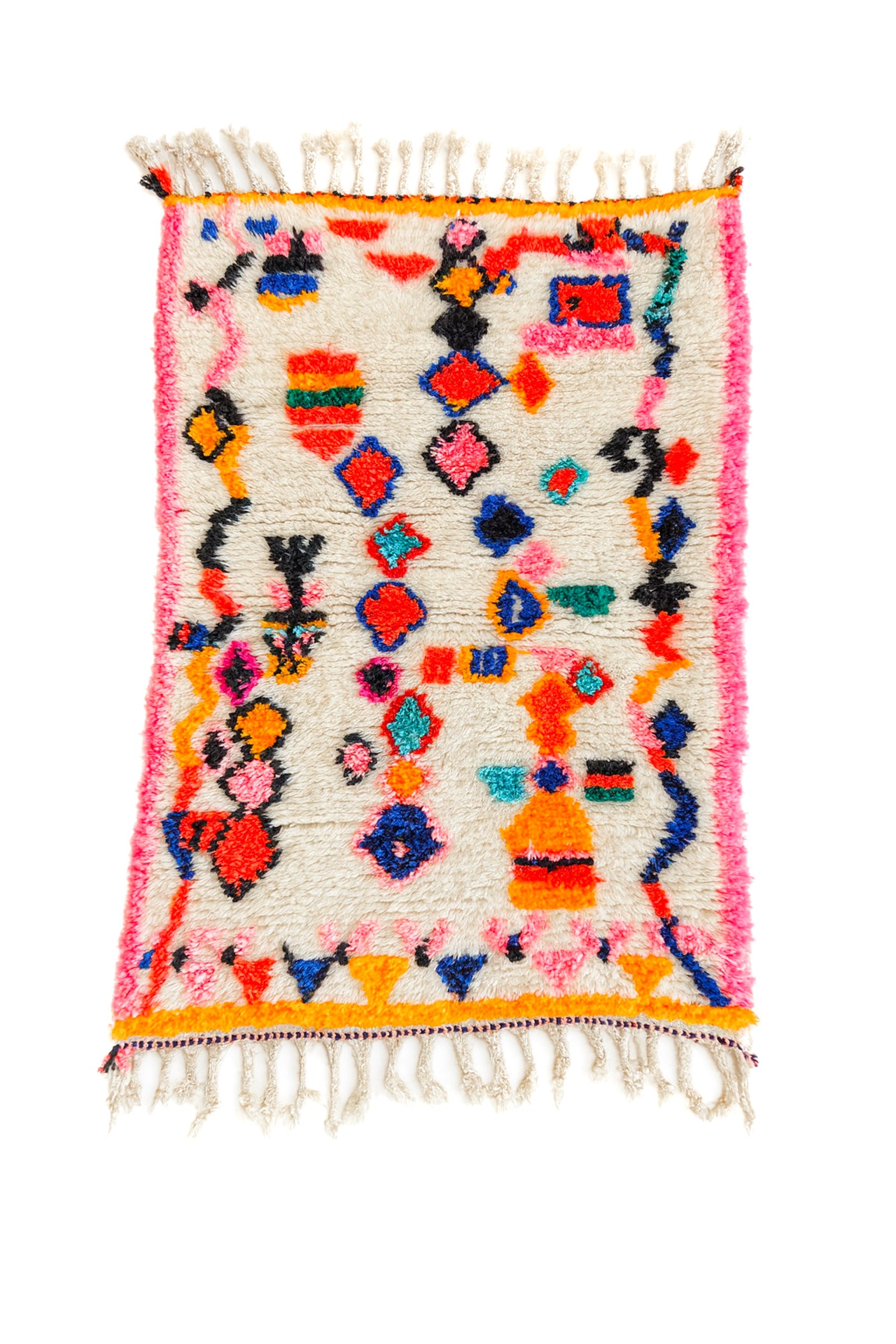 Bunter Berberteppich 84 x 137 cm - Nr. 2461