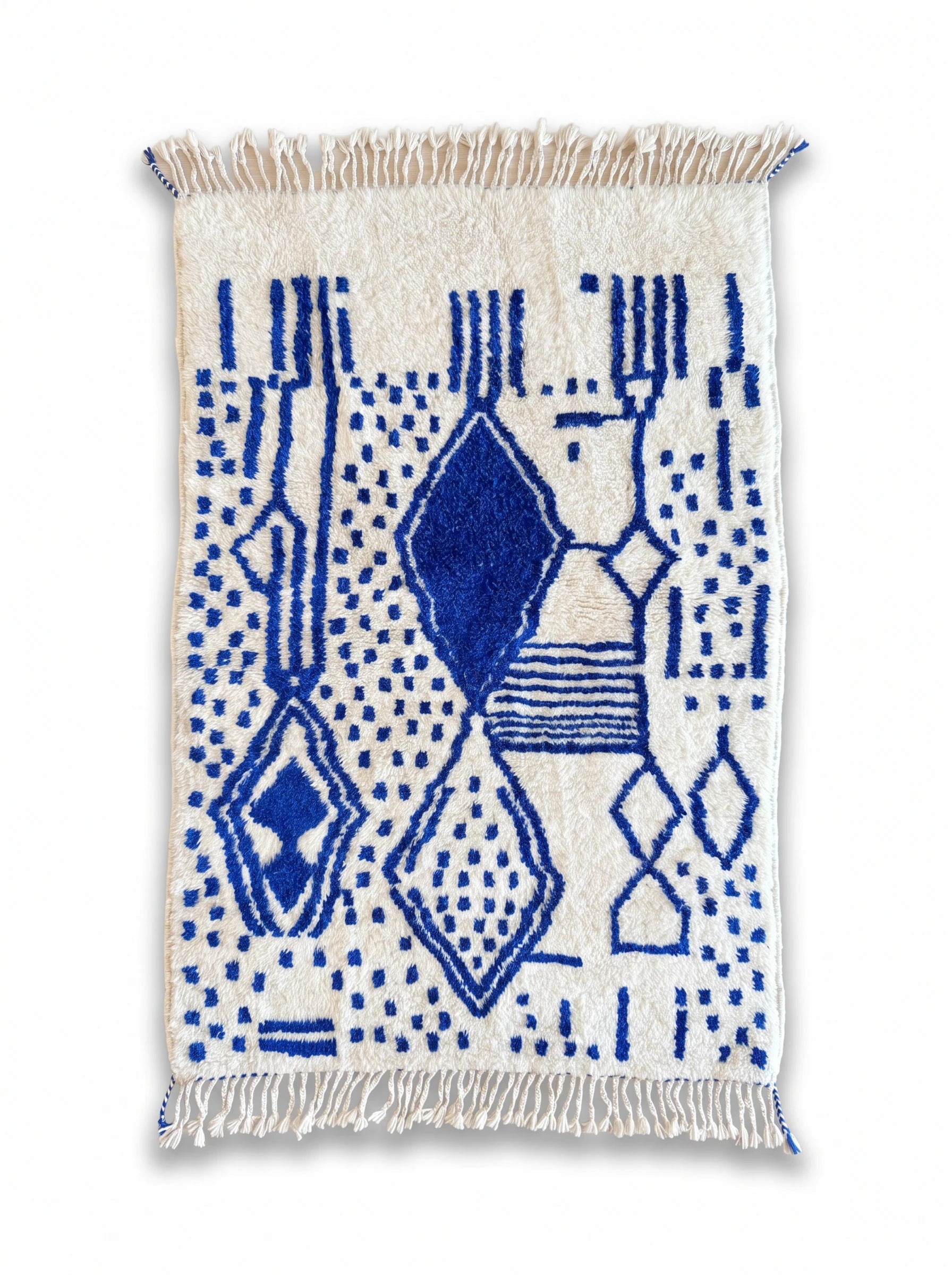 Tapis berbère coloré 103 x 168 cm, fait main en laine | Tamazi
