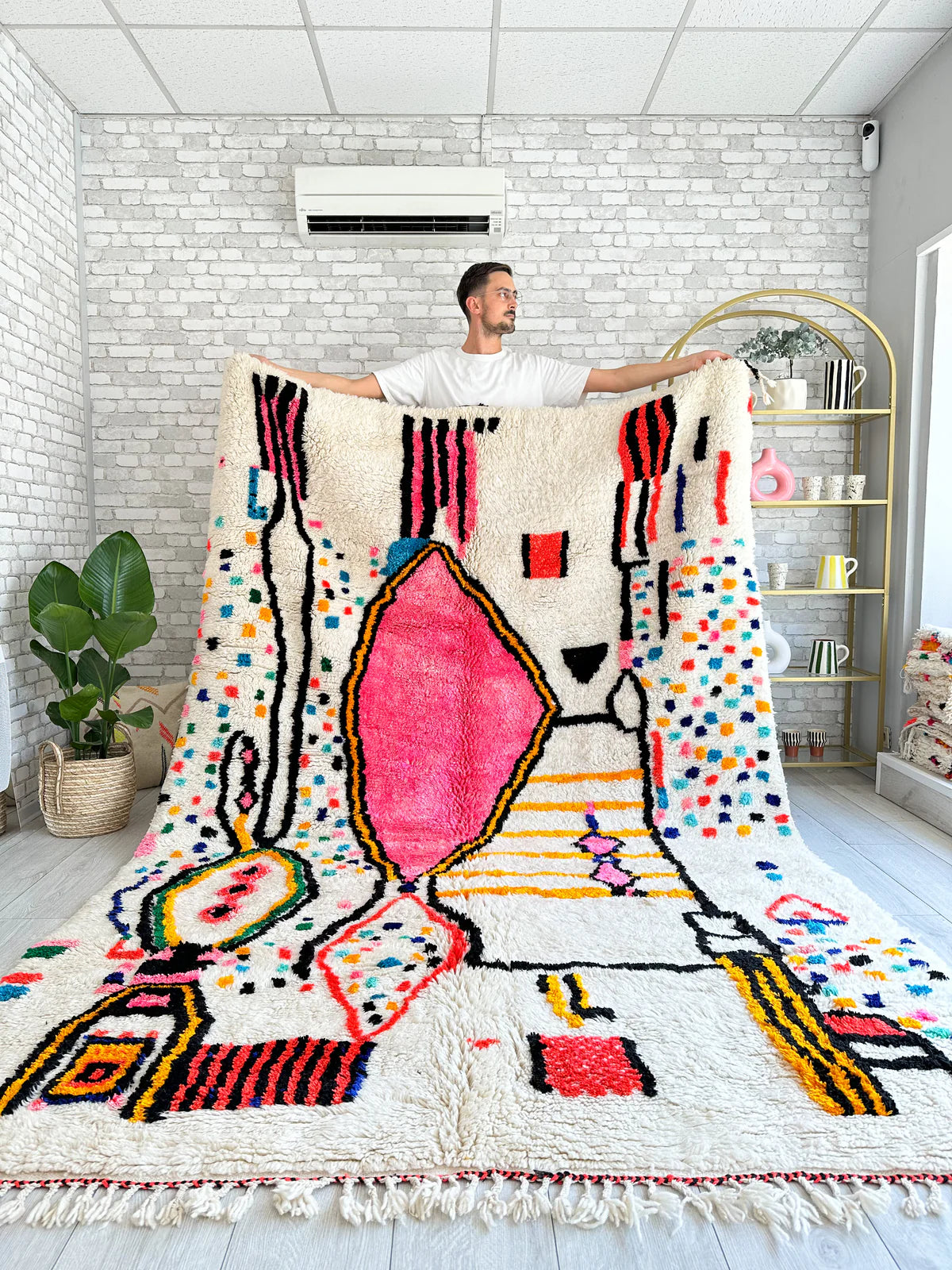 Custom colorful Berber rug | Handmade | Tamazi
