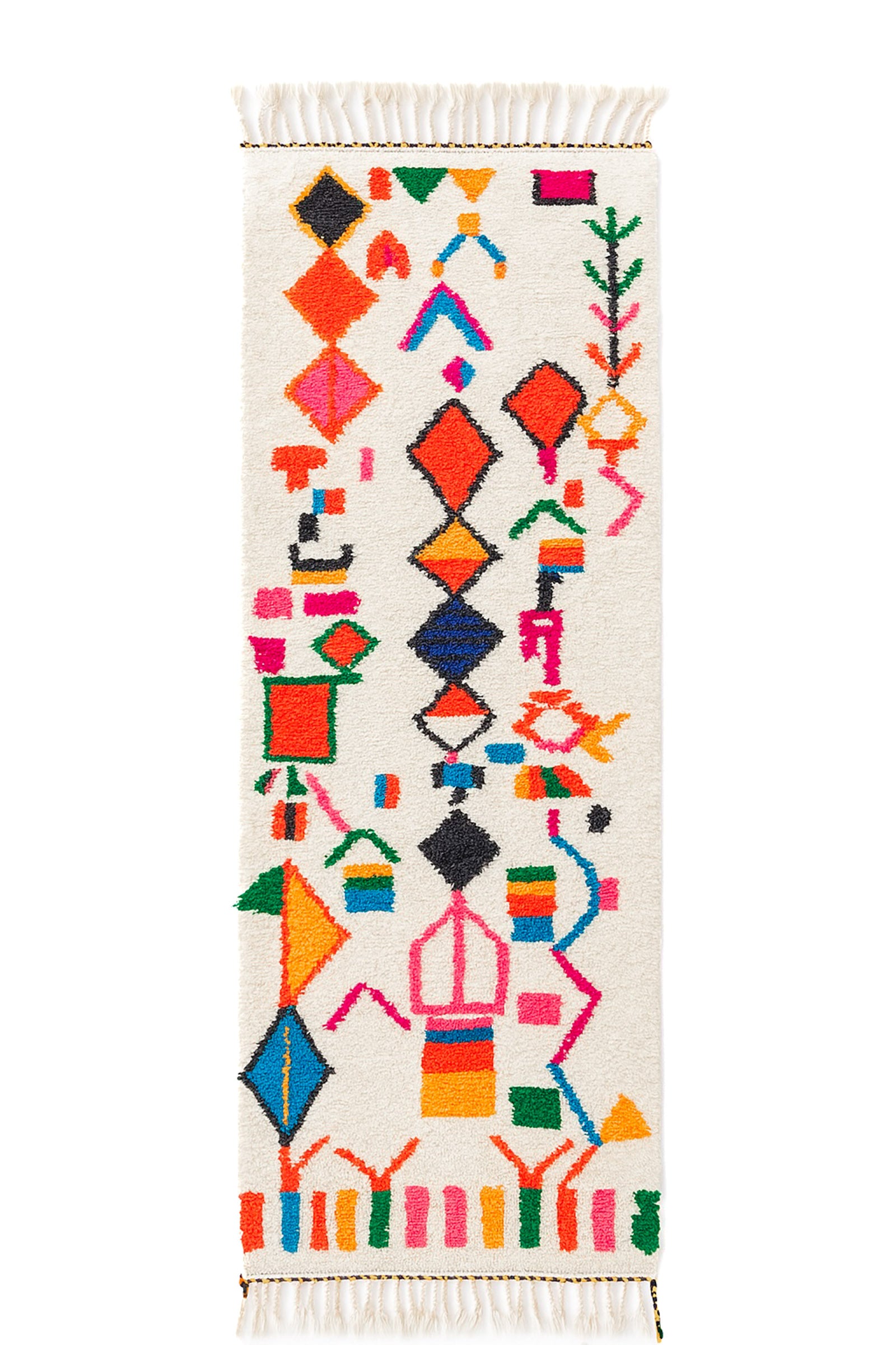 Colorful Berber Runner Rug 85 x 268 cm - No. 2222