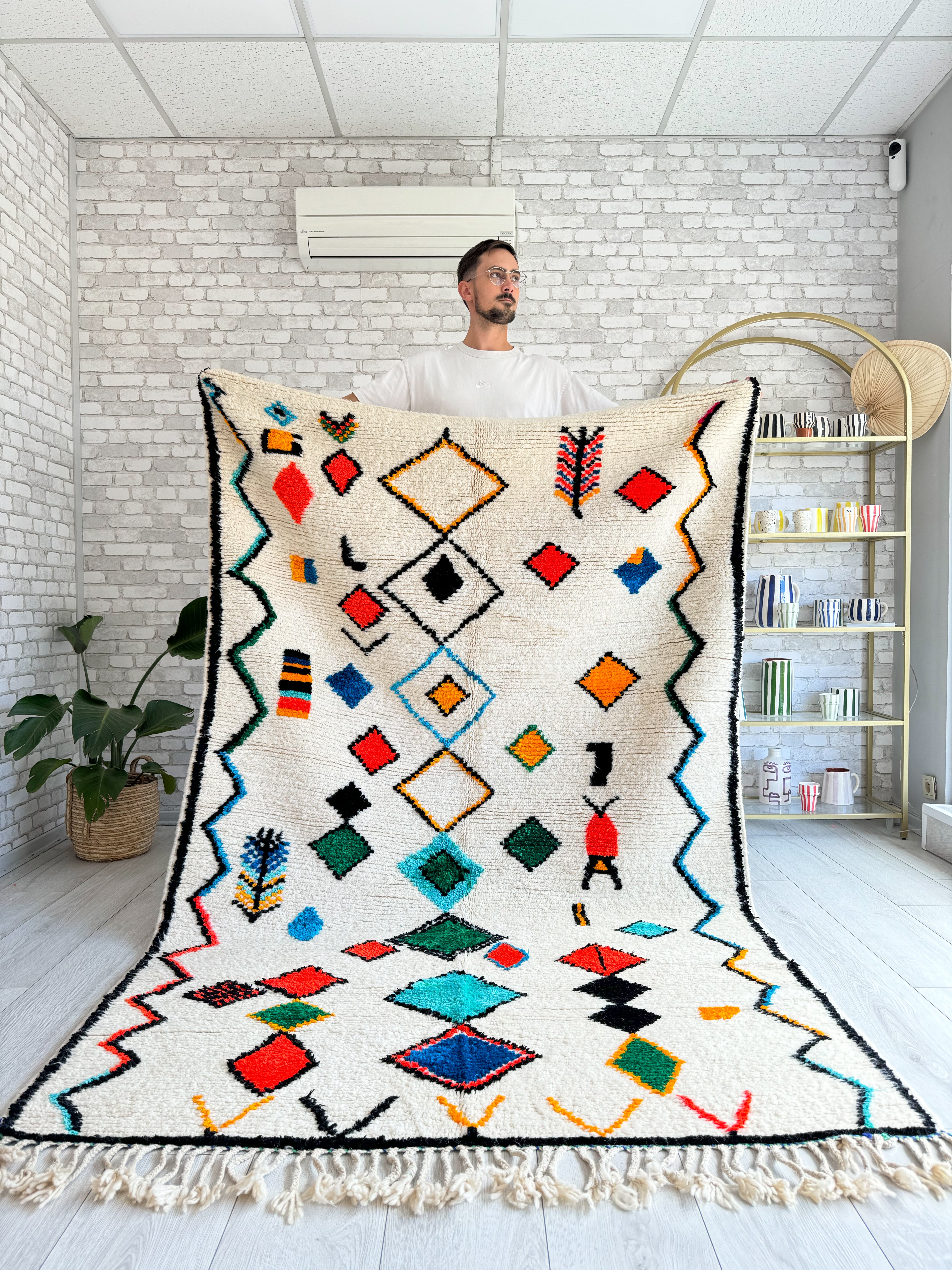 Tapis berbère coloré - n°1512