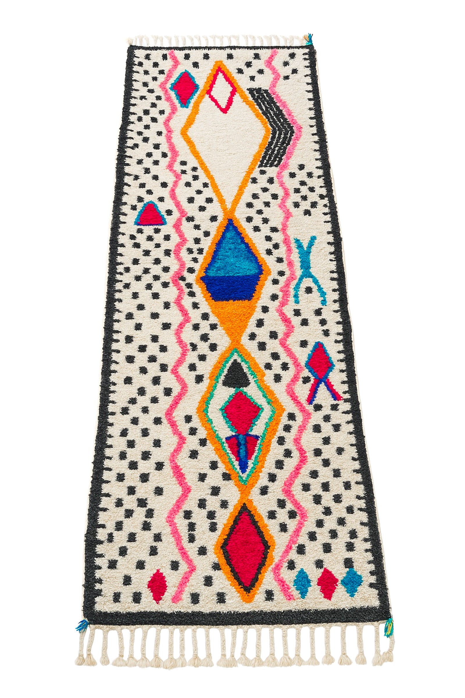 Colorful Berber Runner Rug 87 x 304 cm - No. 1965