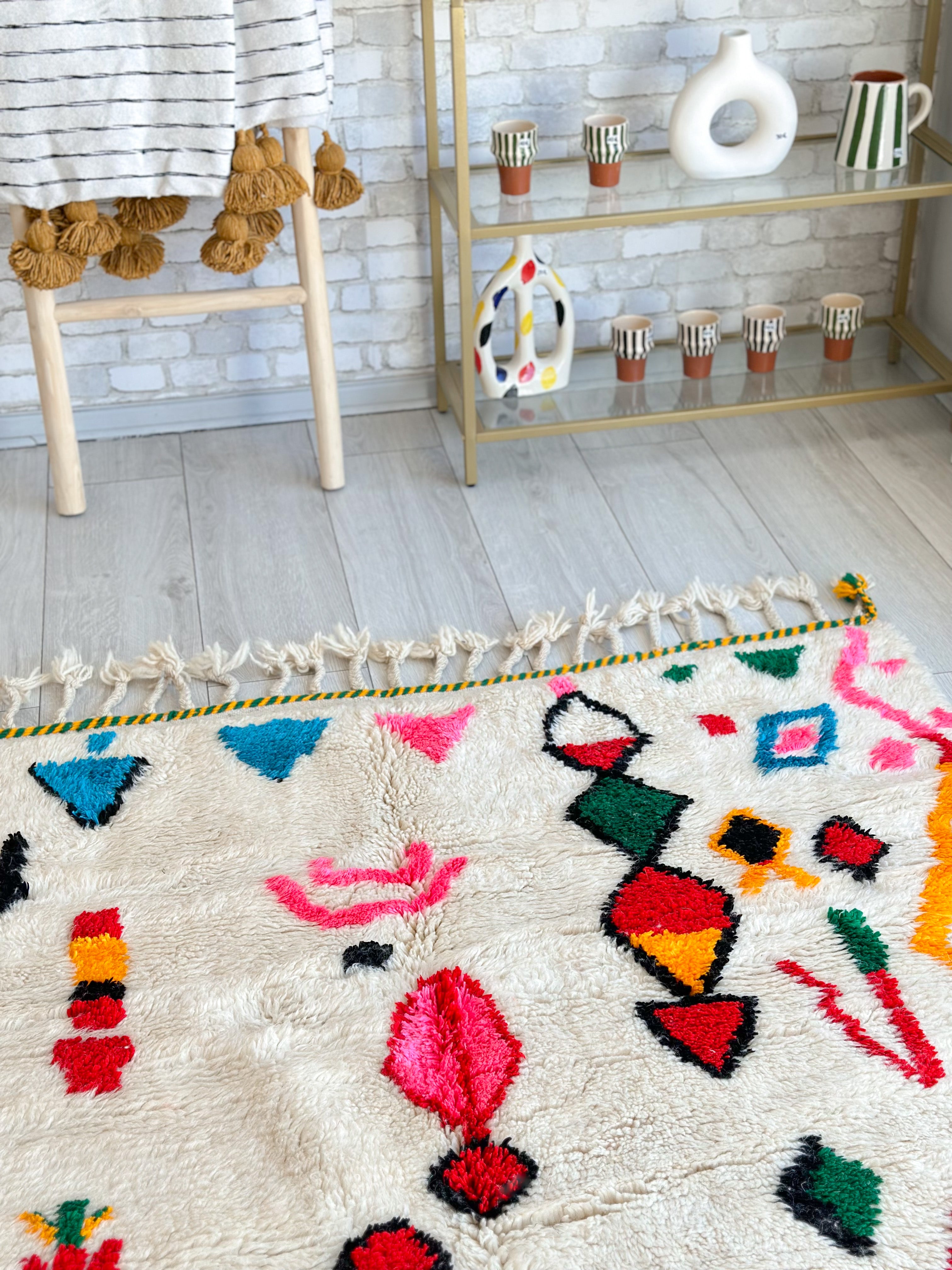 Tapis berbère coloré - n°623