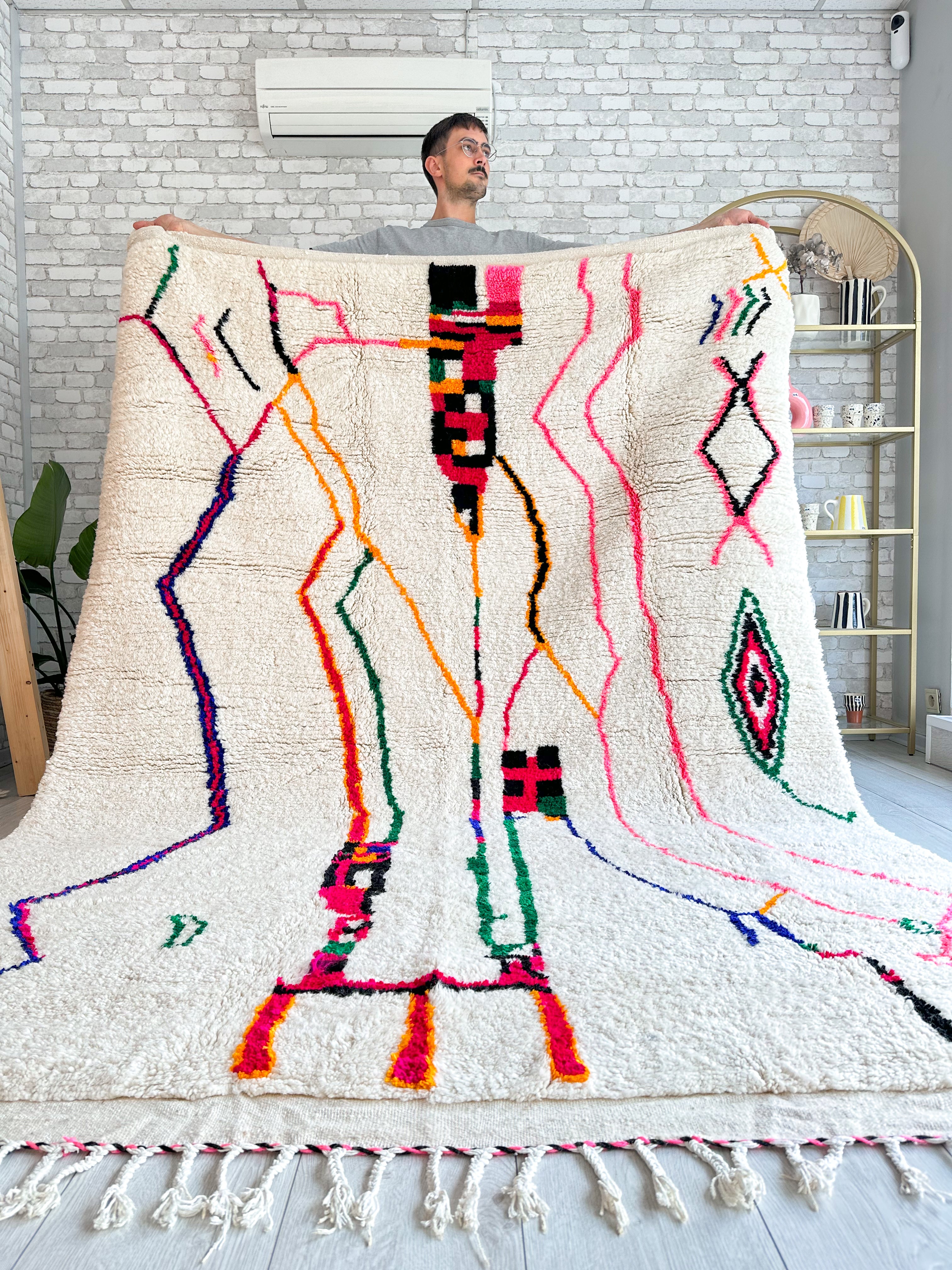 Colorful Berber carpet - n°688