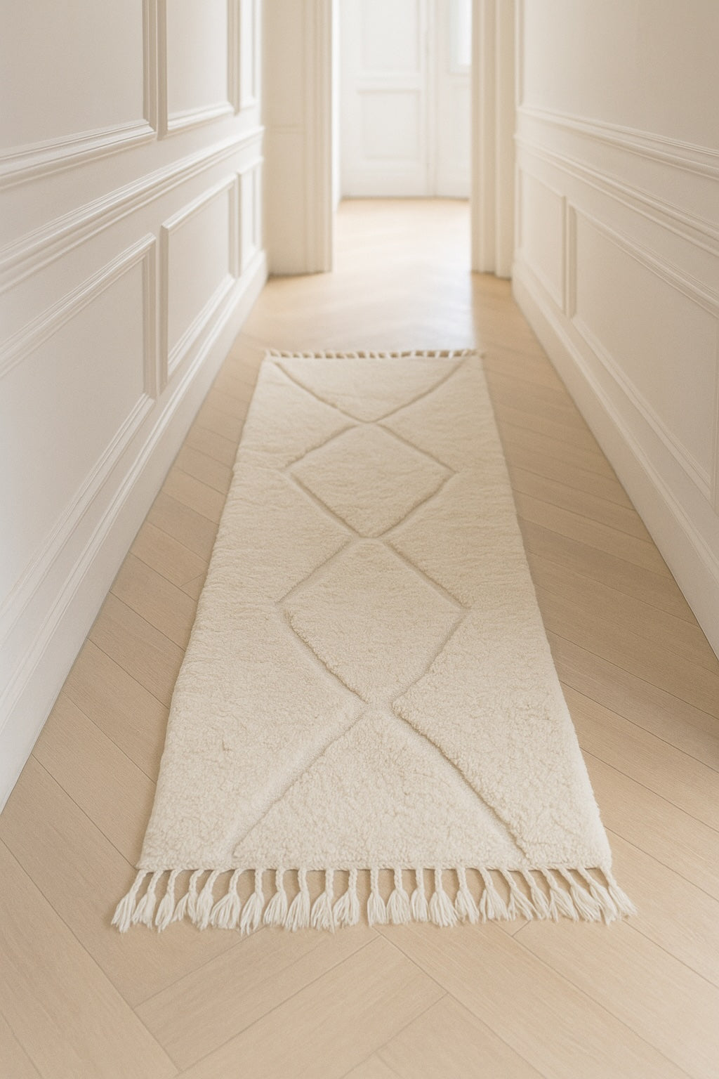 Beni Ouarain Runner Rug 86 x 263 cm - No. 2265