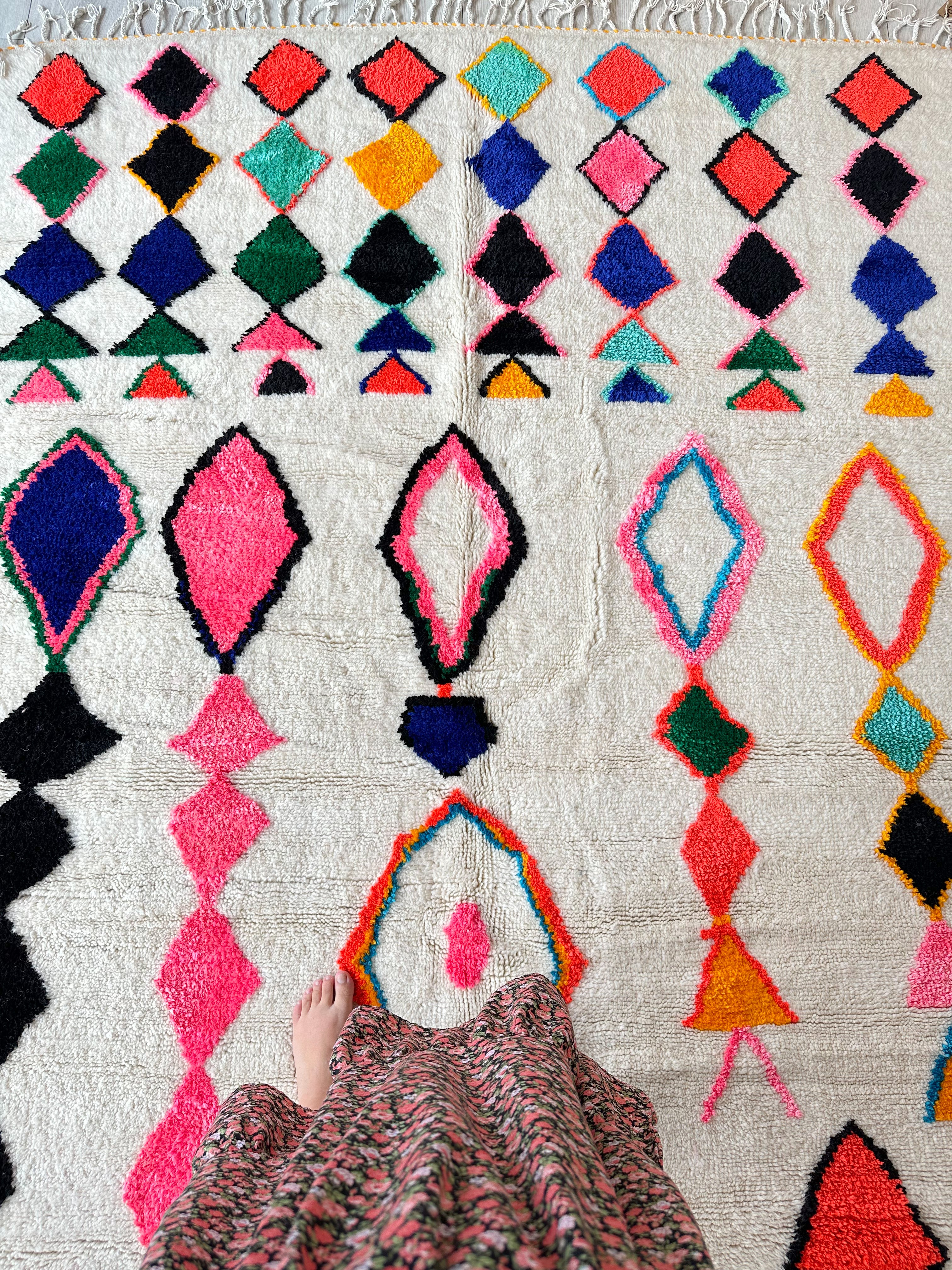 Colorful Berber carpet - n°603