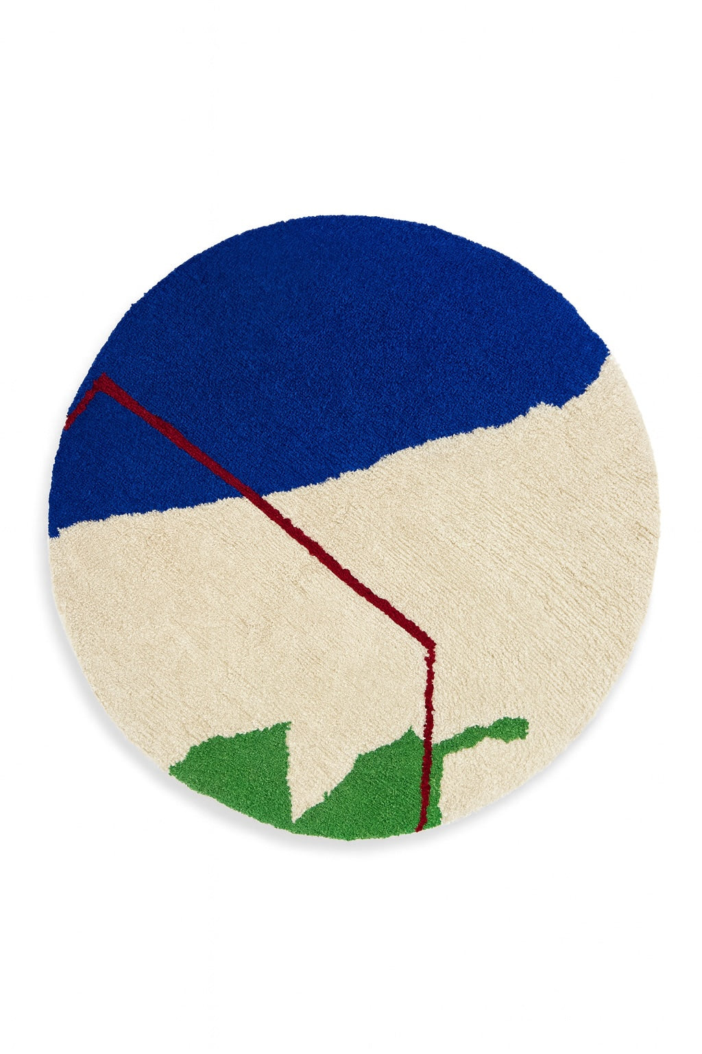 Colorful round Berber rug 138 cm - No. 3
