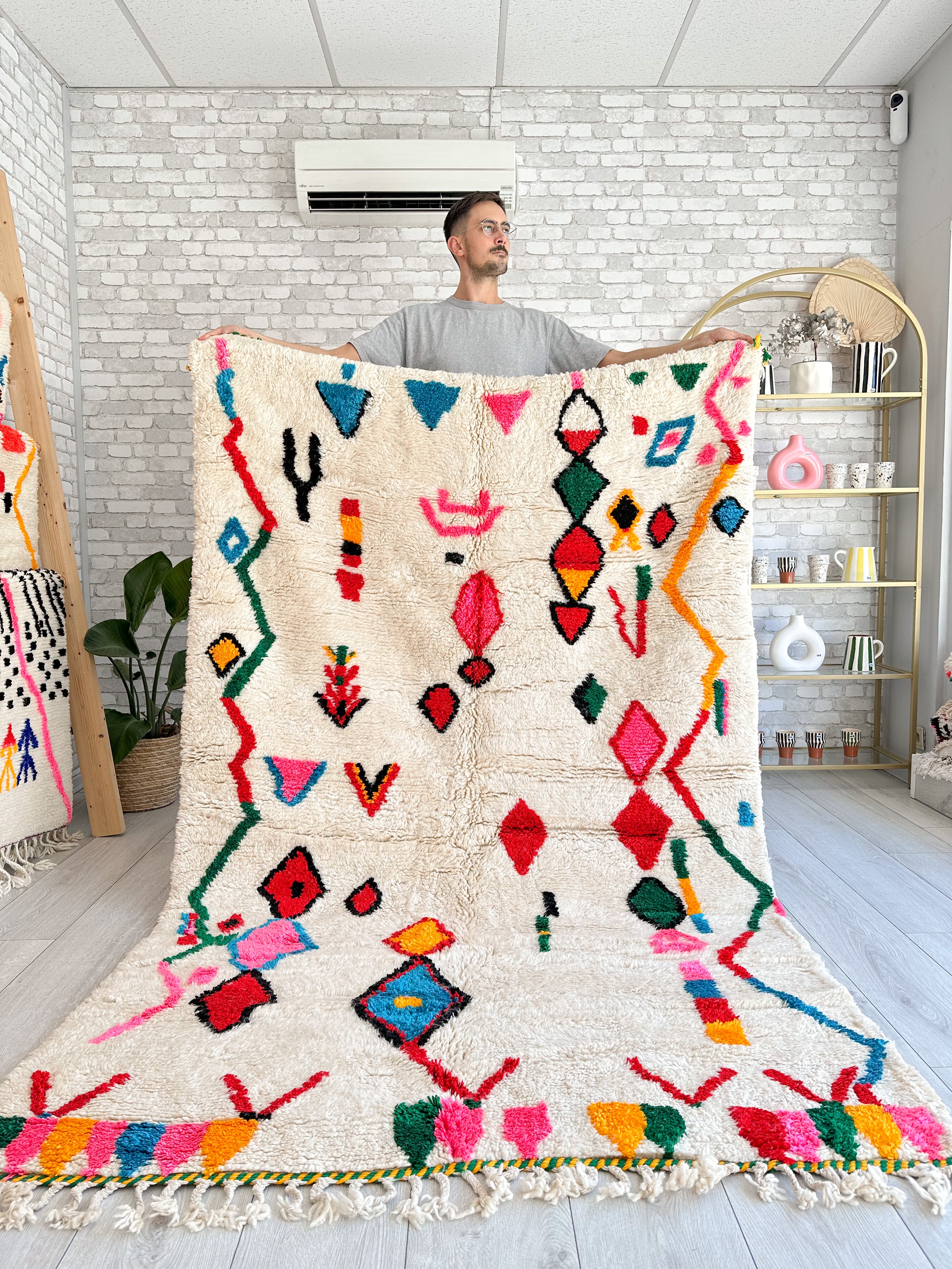 Colorful Berber carpet - n°623