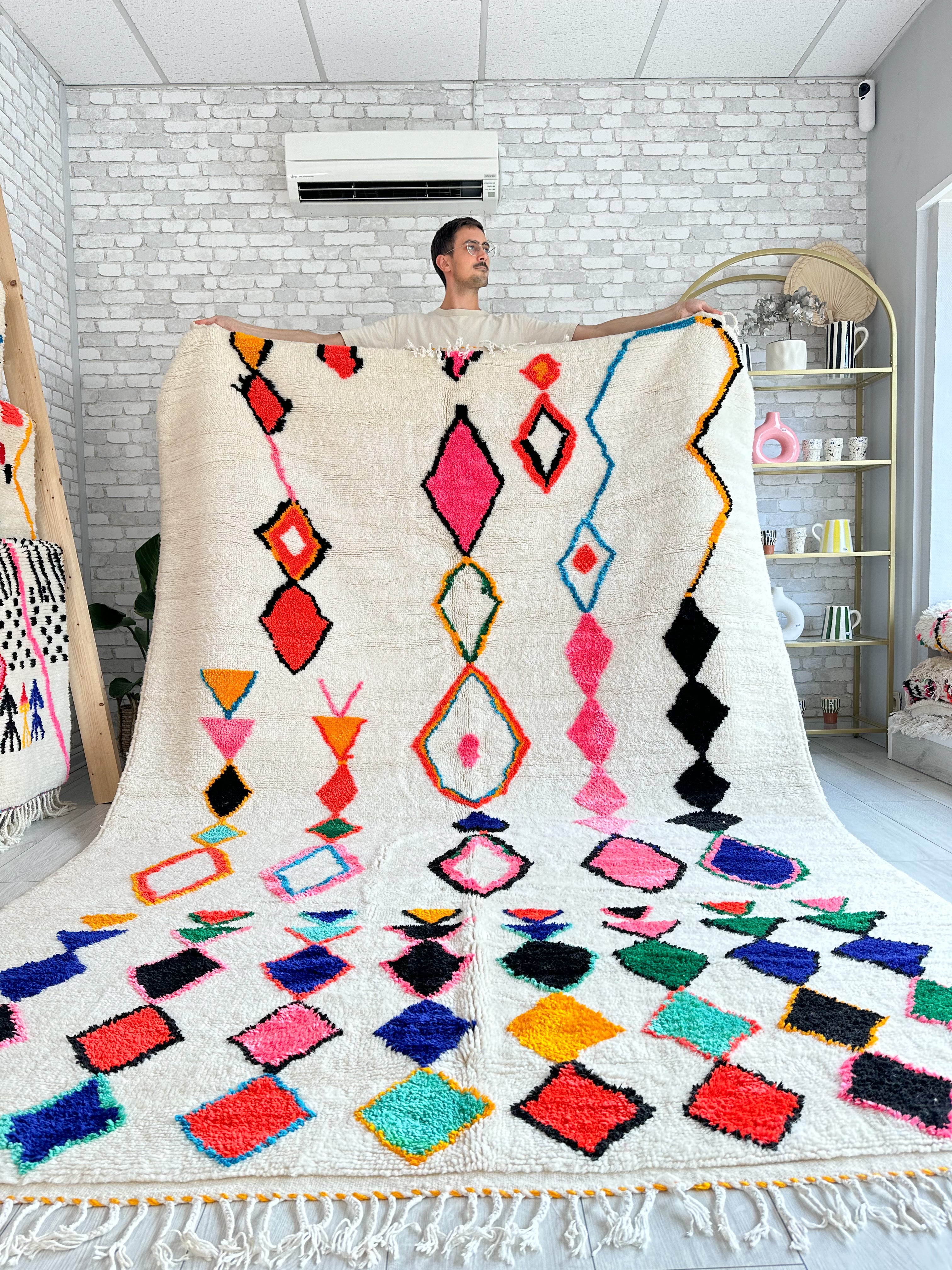 Colorful Berber carpet - n°603