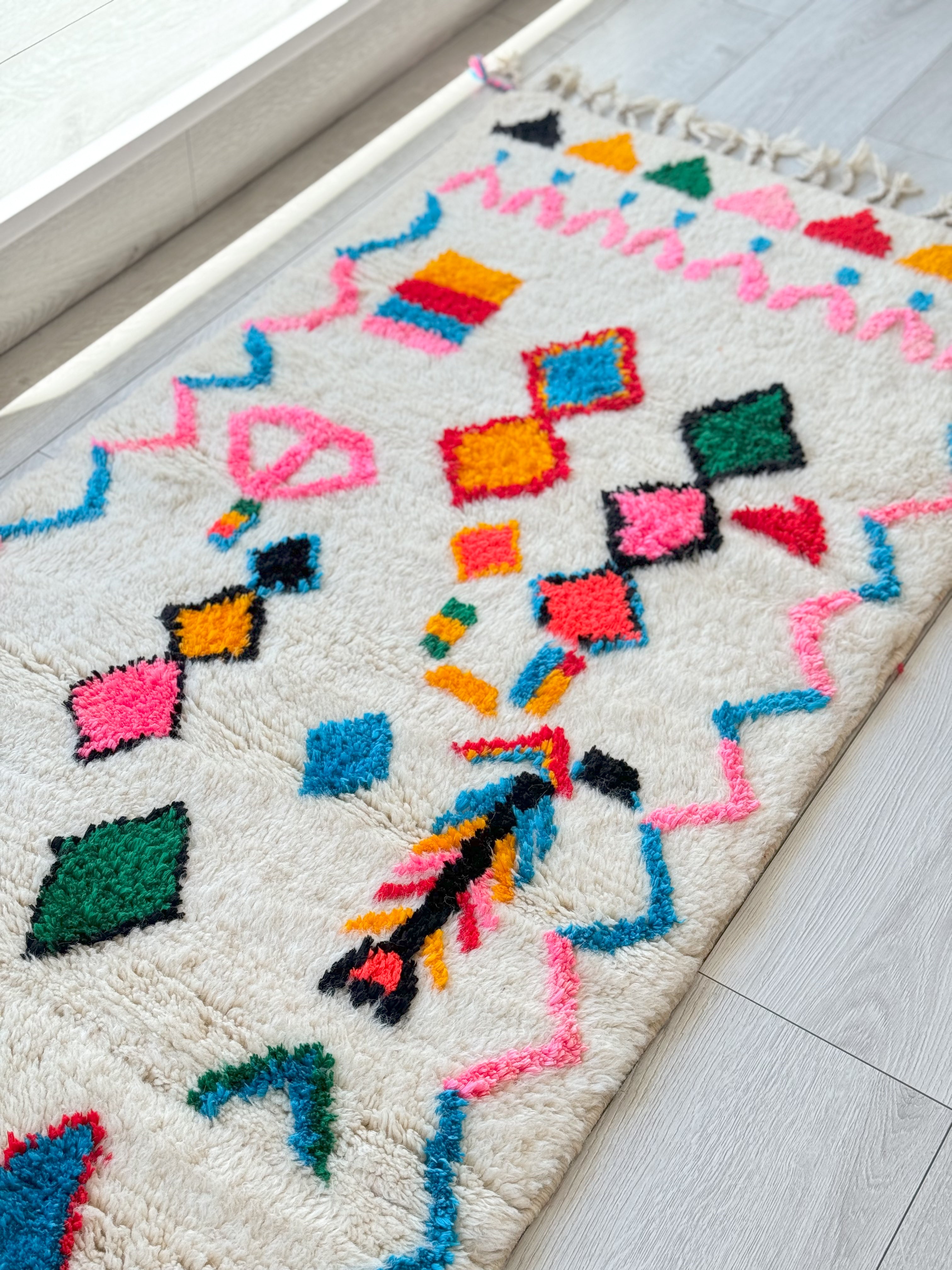 Colorful Moroccan Runner Rug - n°1427