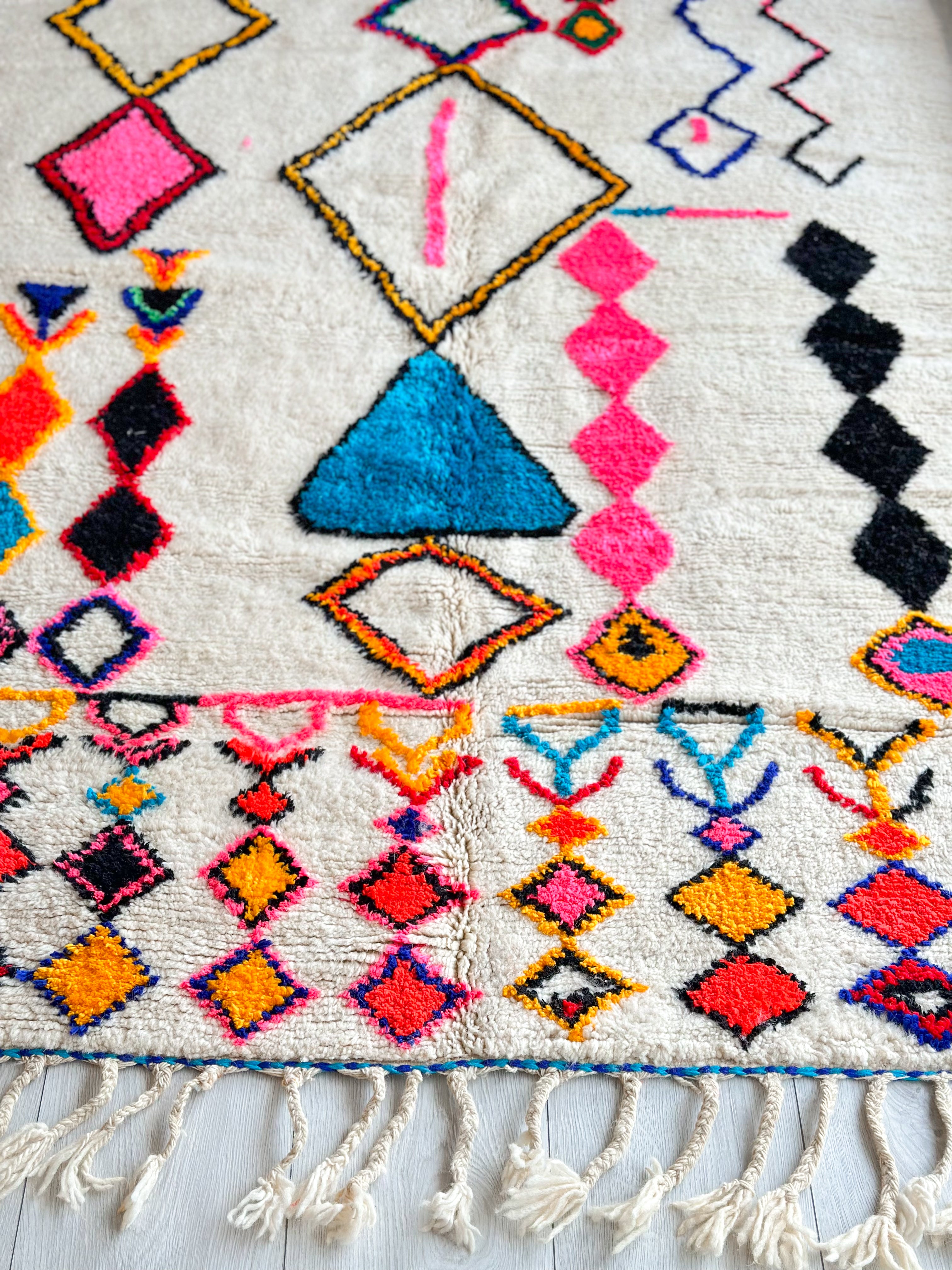 Tapis berbère coloré - n°739