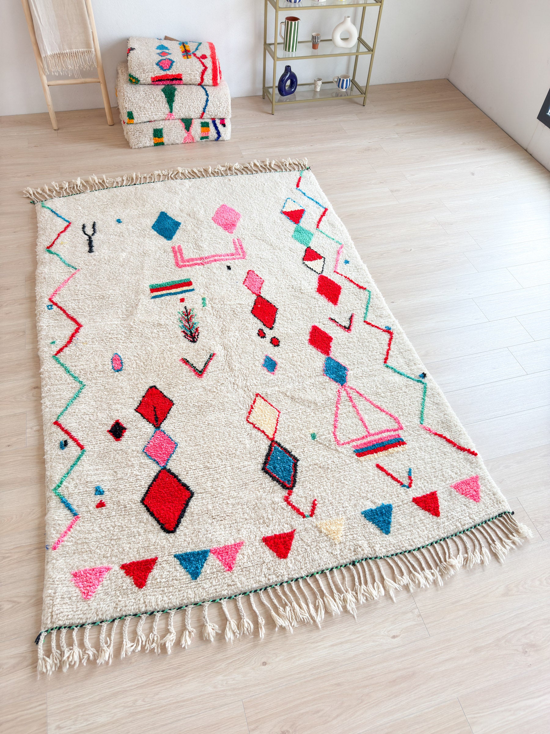 Tapis berbère coloré 188 x 303 cm - n°2108