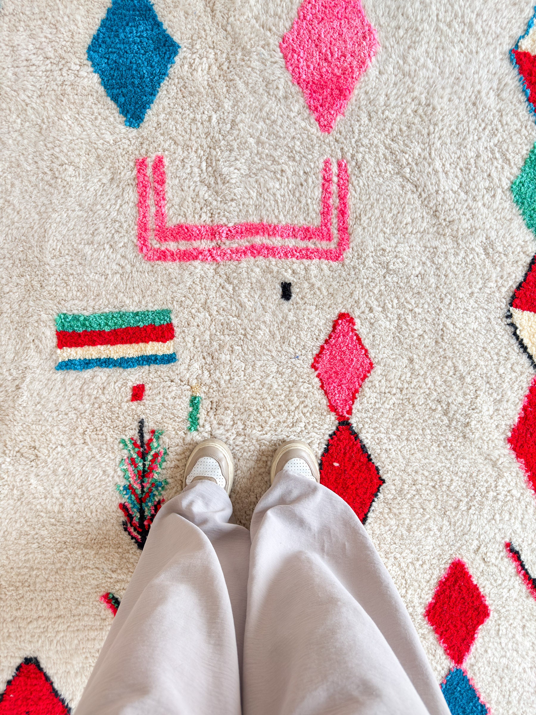 Bunter Berberteppich 188 x 303 cm - Nr. 2108