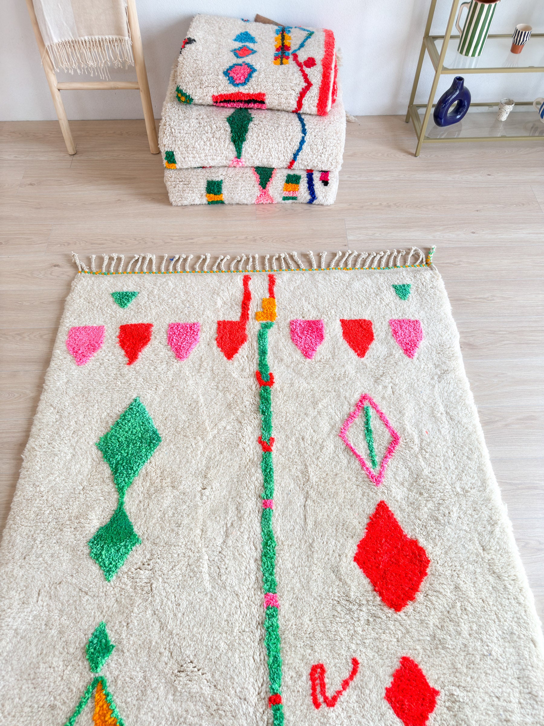 Tapis berbère coloré 150 x 220 cm - n°1939