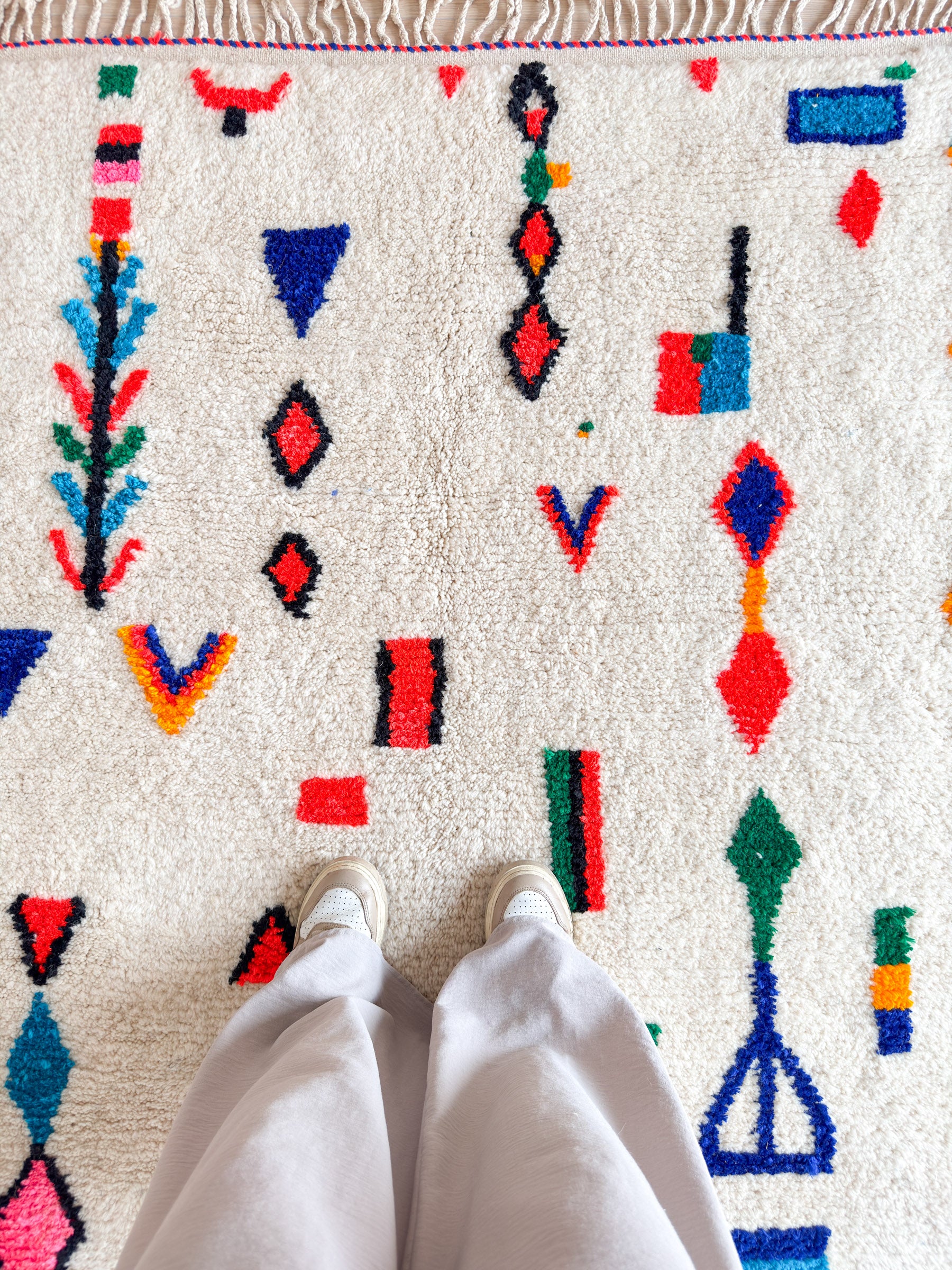 Tapis berbère coloré 165 x 220 cm - n°2051