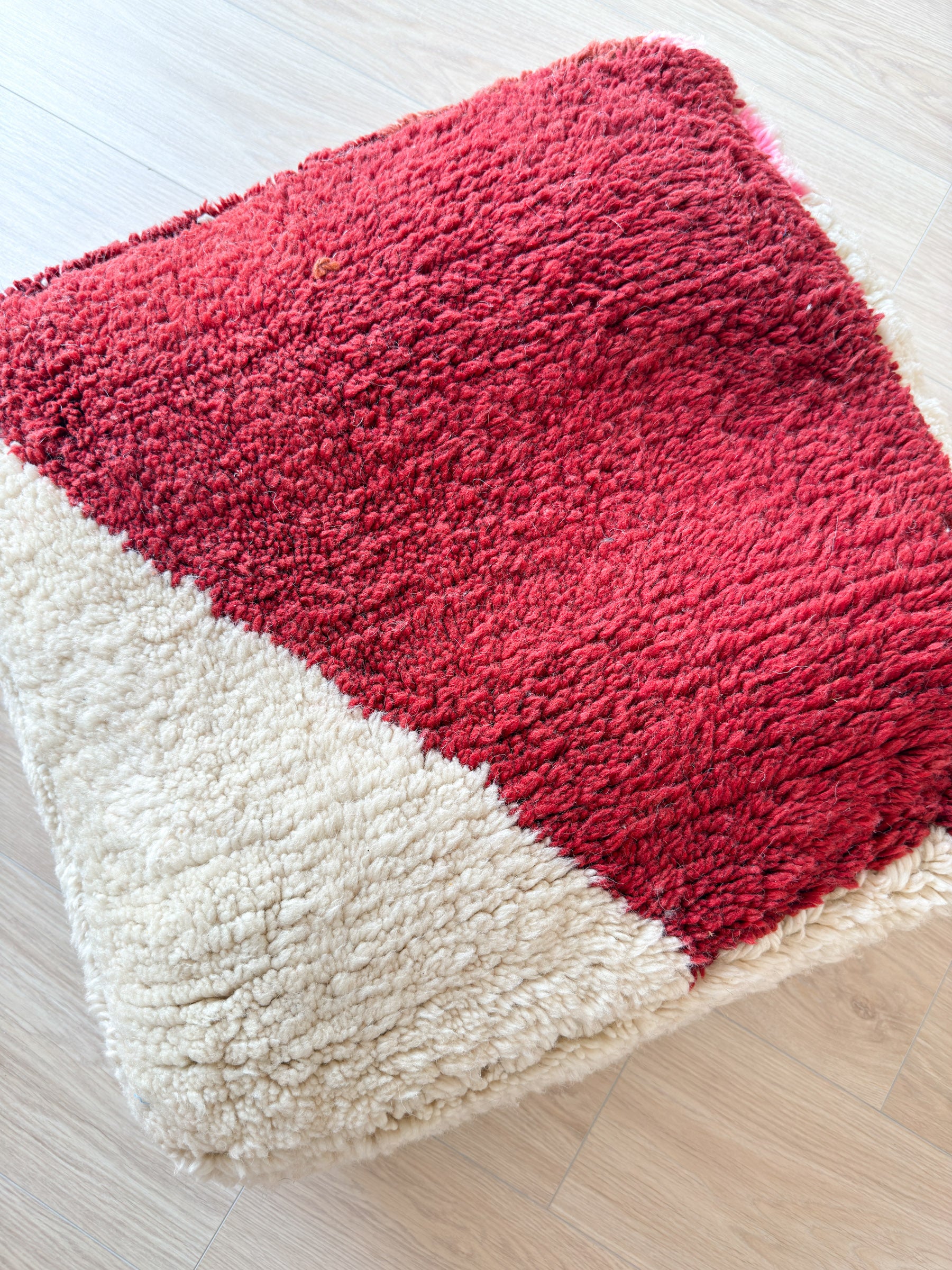 Pouf Marocain, pouf berbère coloré - 60 x 60 cm - n°21