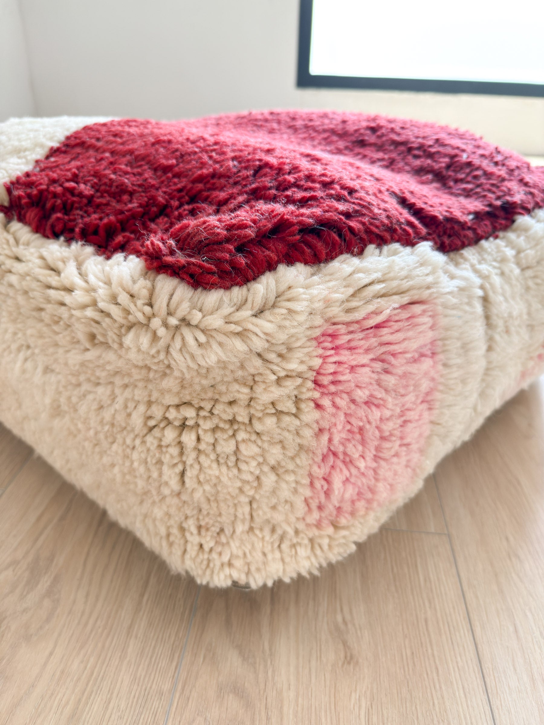 Pouf Marocain, pouf berbère coloré - 60 x 60 cm - n°21