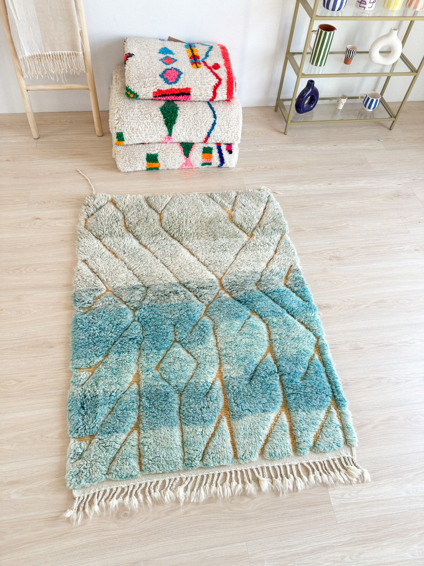 Colorful Berber rug 115 x 165 cm - no. 2154