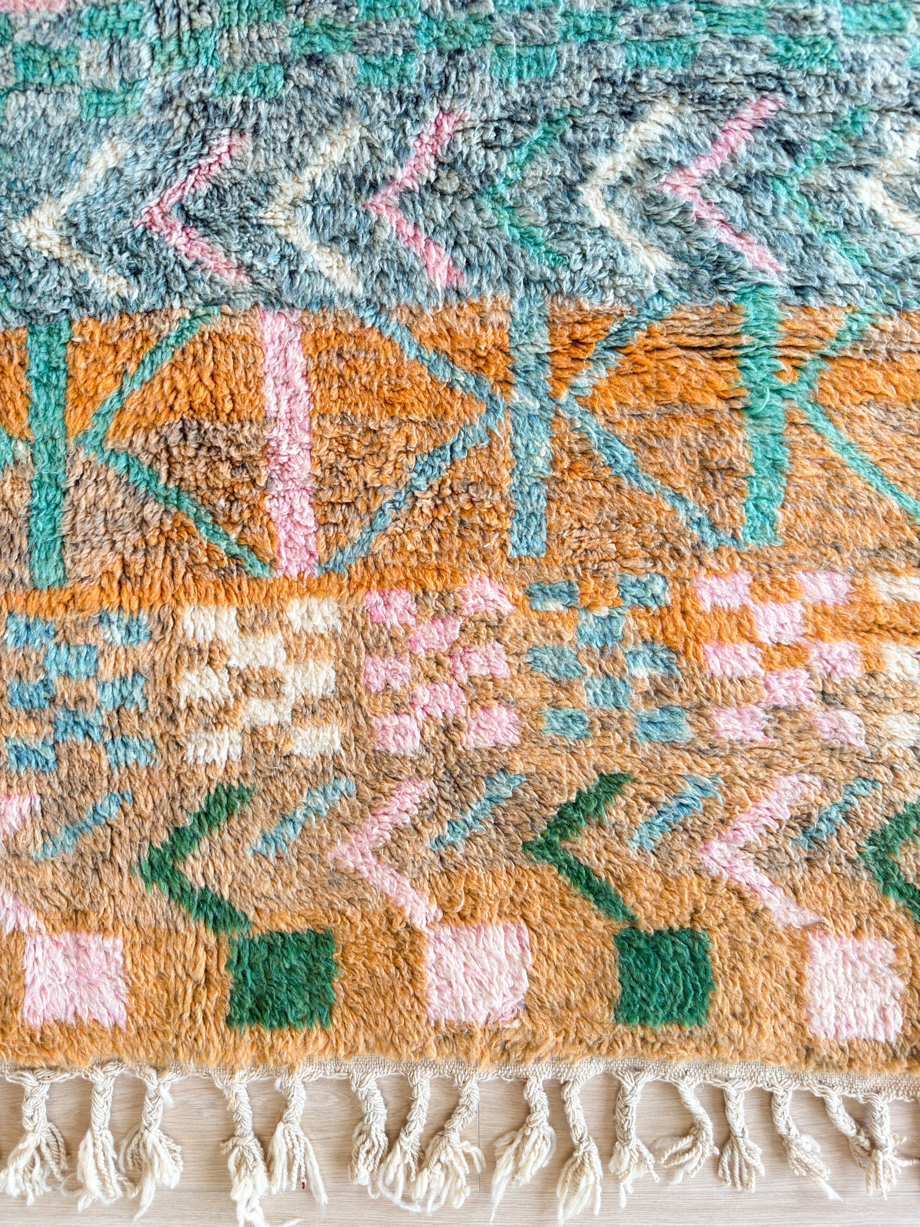 Farbenfroher Berberteppich 155 x 283 cm - Nr. 2077