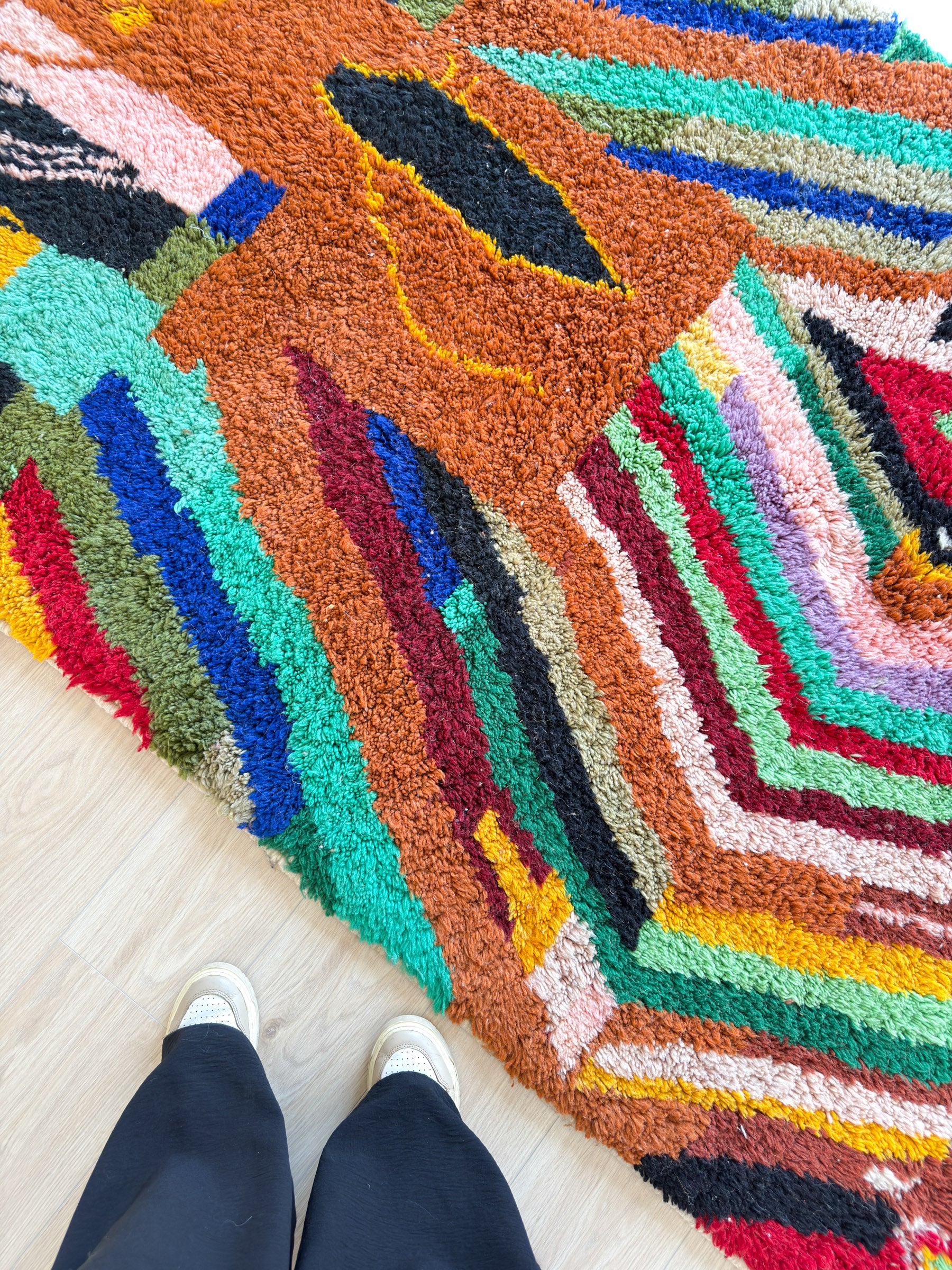 Tapis berbère coloré 144 x 270 cm - n°1930