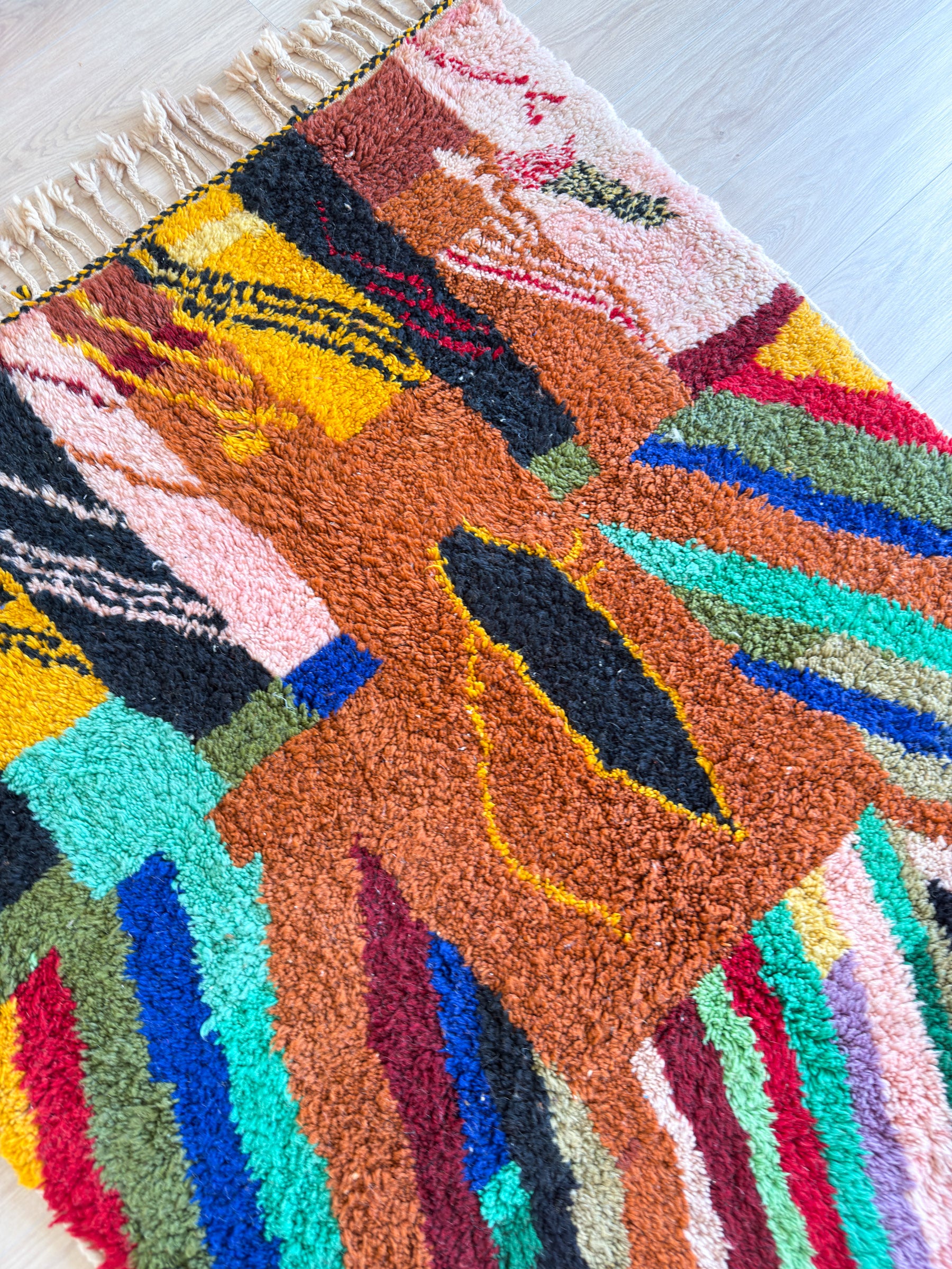 Tapis berbère coloré 144 x 270 cm - n°1930