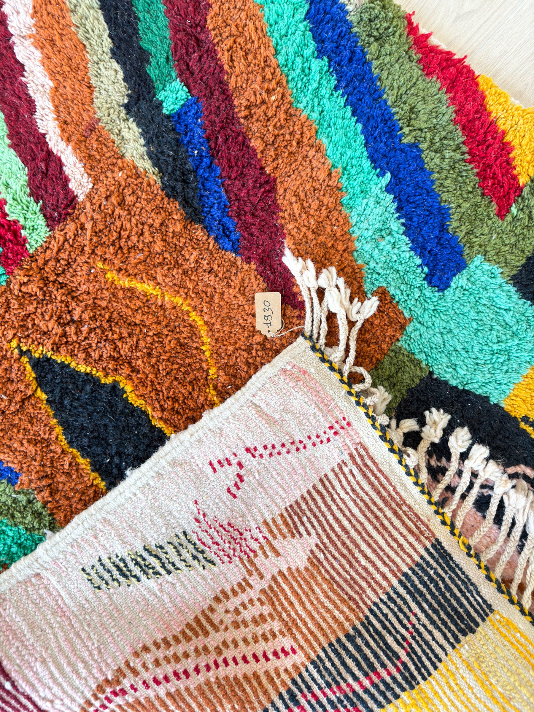 Tapis berbère coloré 144 x 270 cm - n°1930