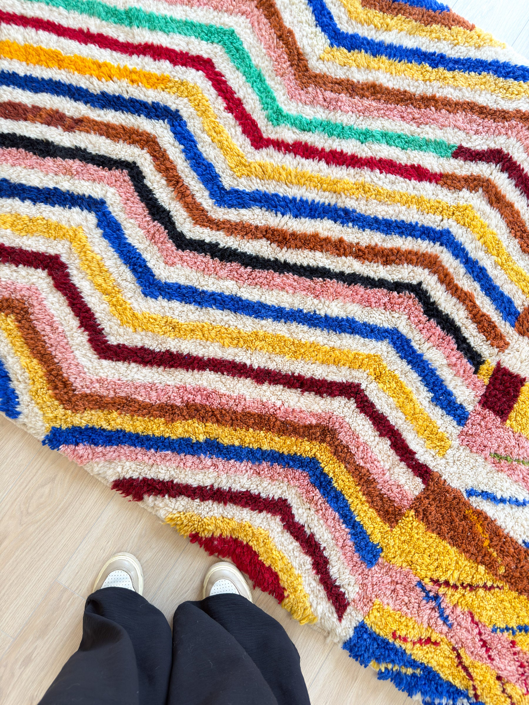 Tapis berbère coloré 151 x 272 cm - n°2173