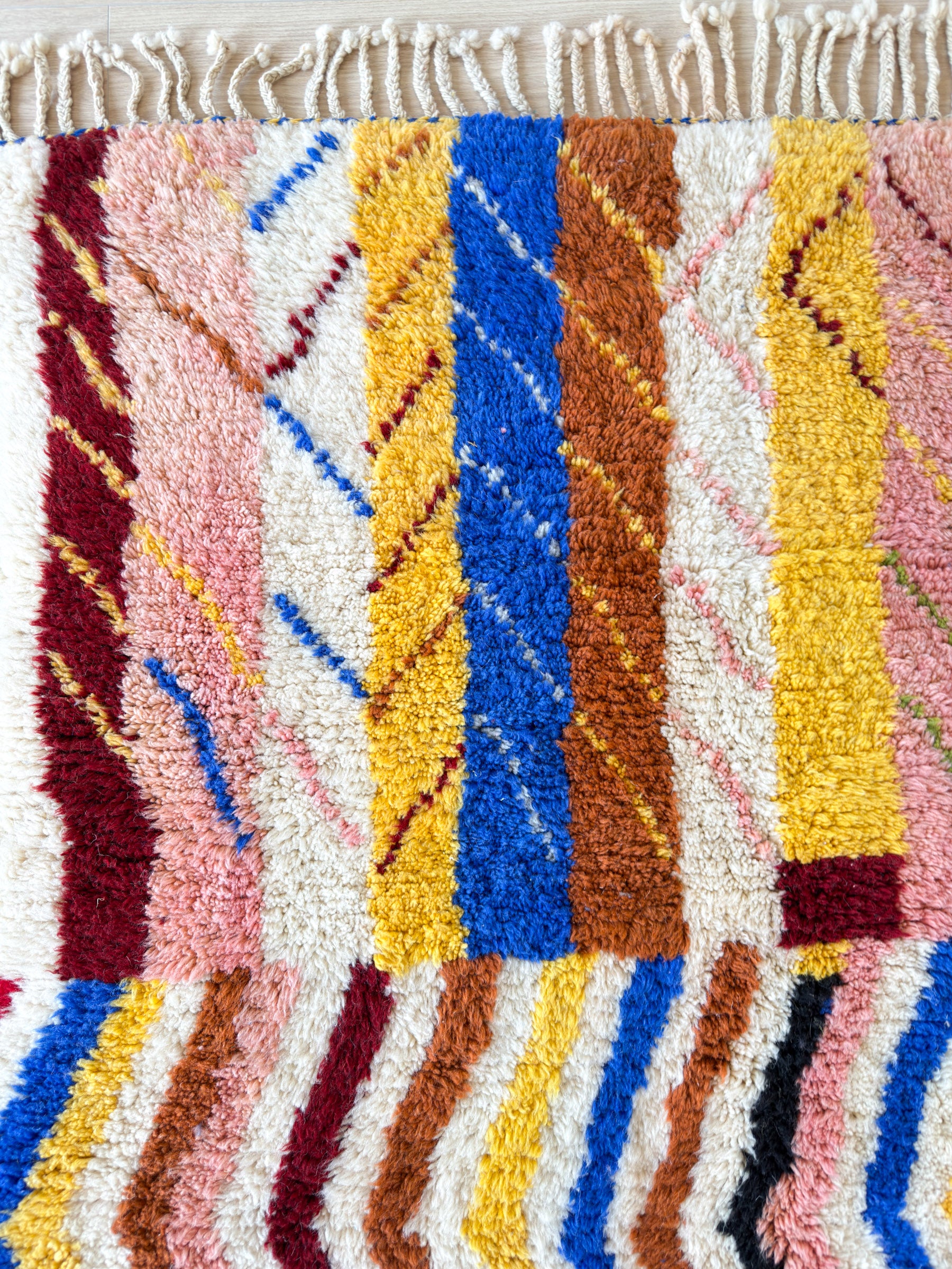 Tapis berbère coloré 151 x 272 cm - n°2173