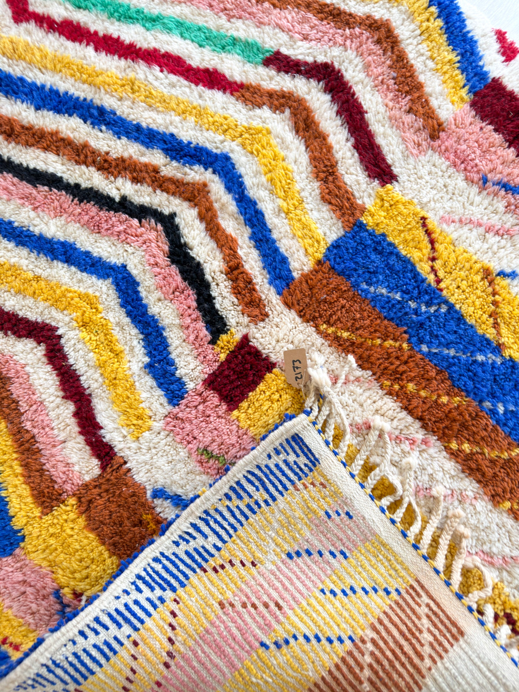 Tapis berbère coloré 151 x 272 cm - n°2173