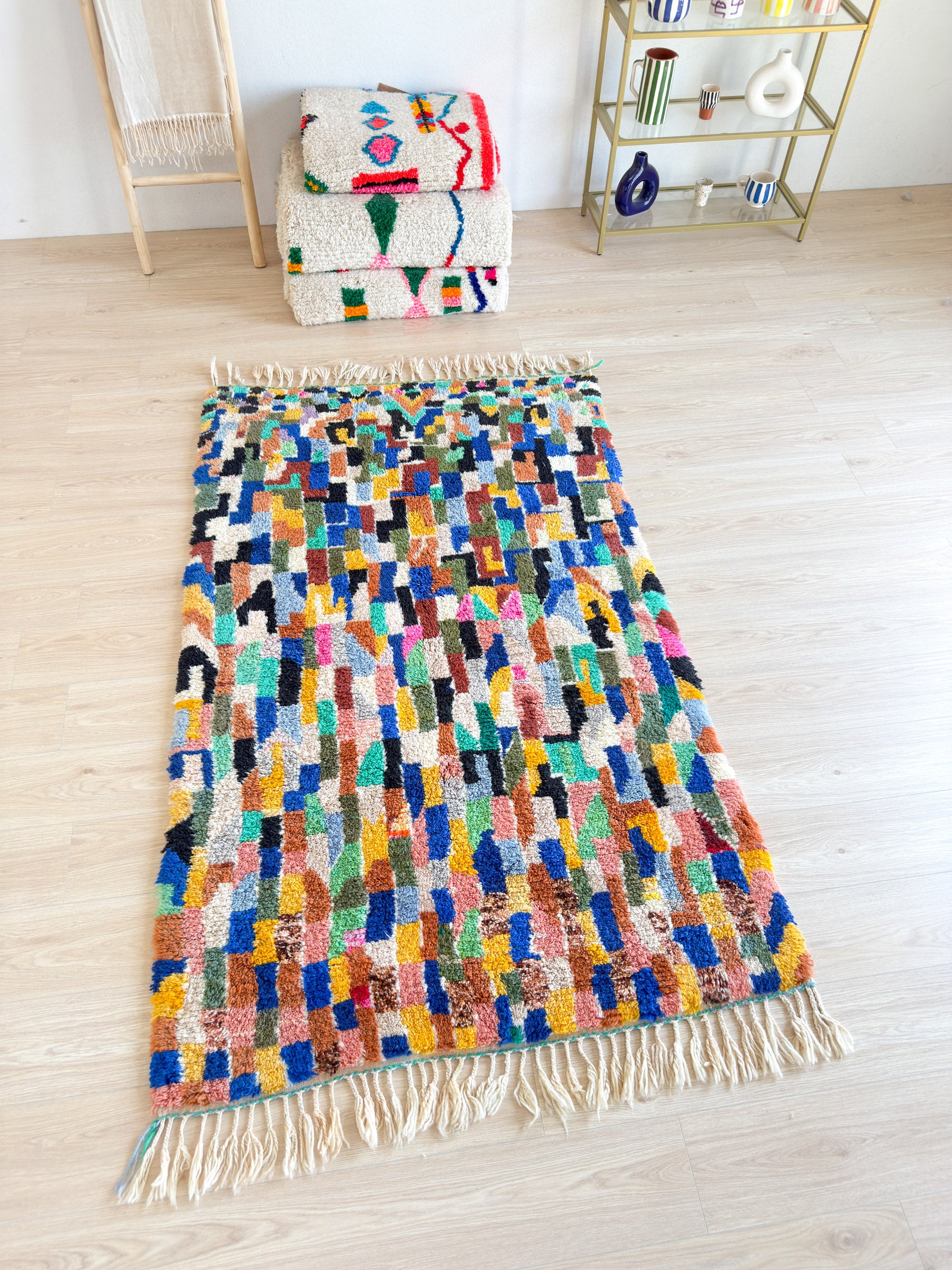 Colorful Berber rug 127 x 230 cm - no. 2071