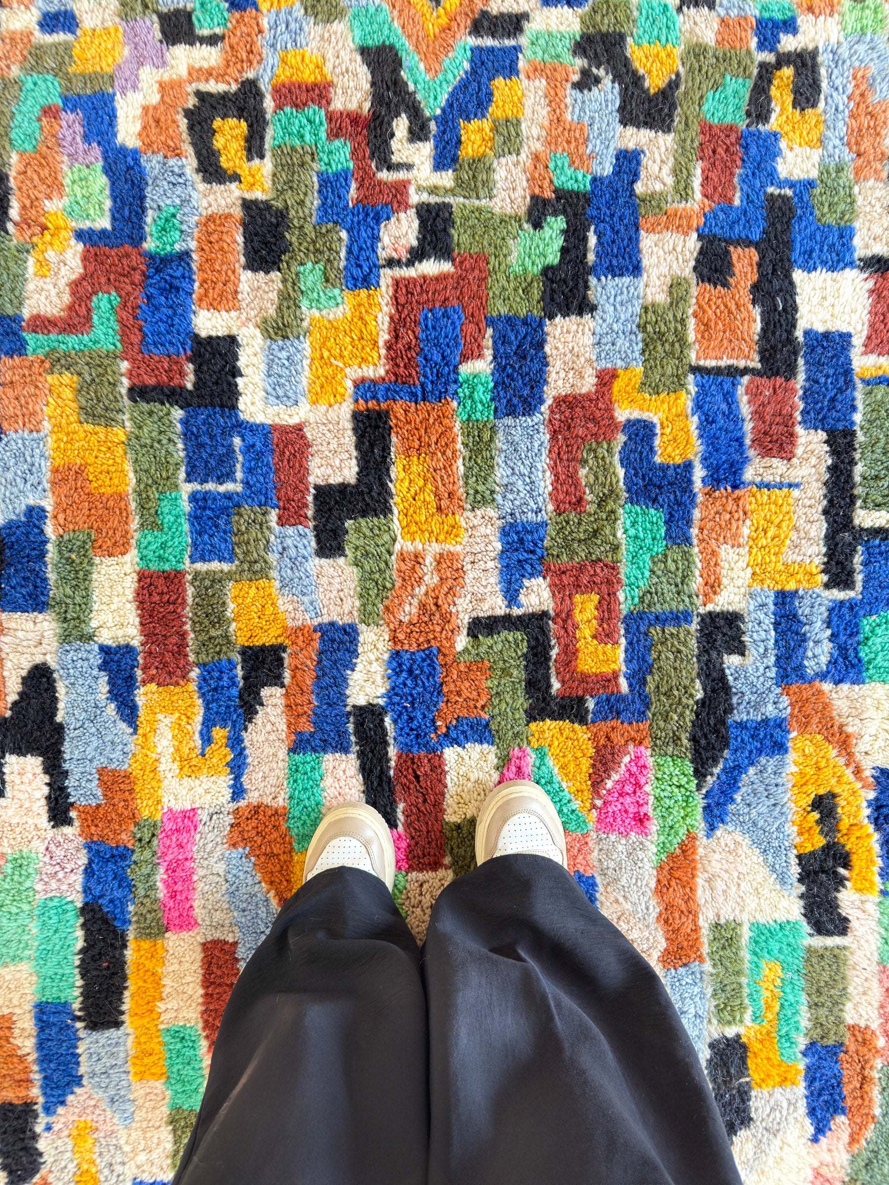 Farbenfroher Berberteppich 127 x 230 cm - Nr. 2071