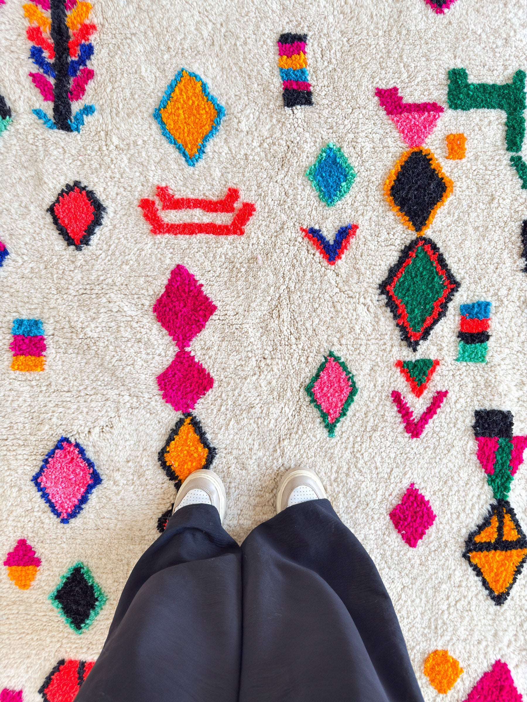 Farbenfroher Berberteppich 150 x 275 cm - Nr. 2076