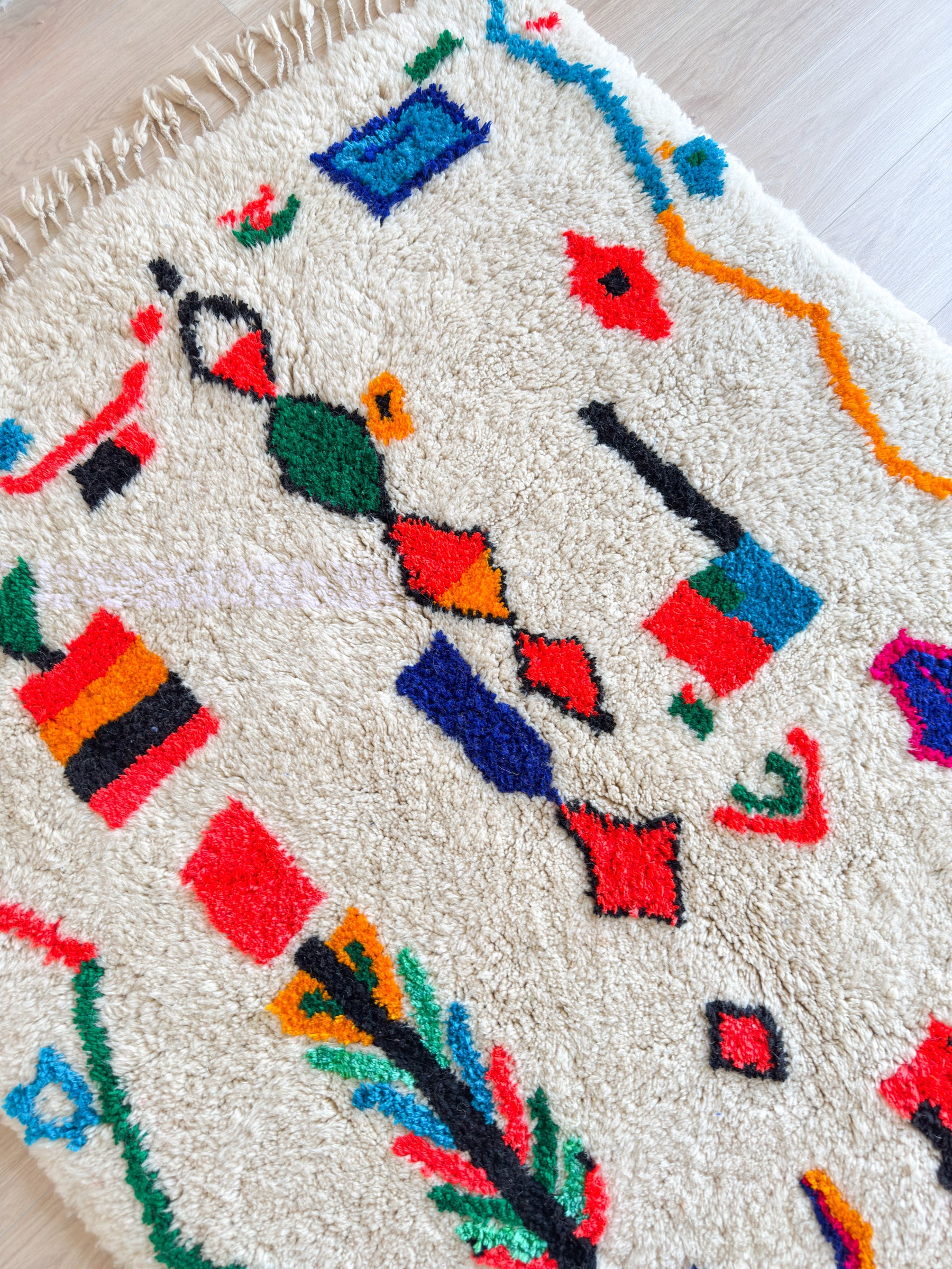 Farbenfroher Berberteppich 149 x 290 cm - Nr. 2026