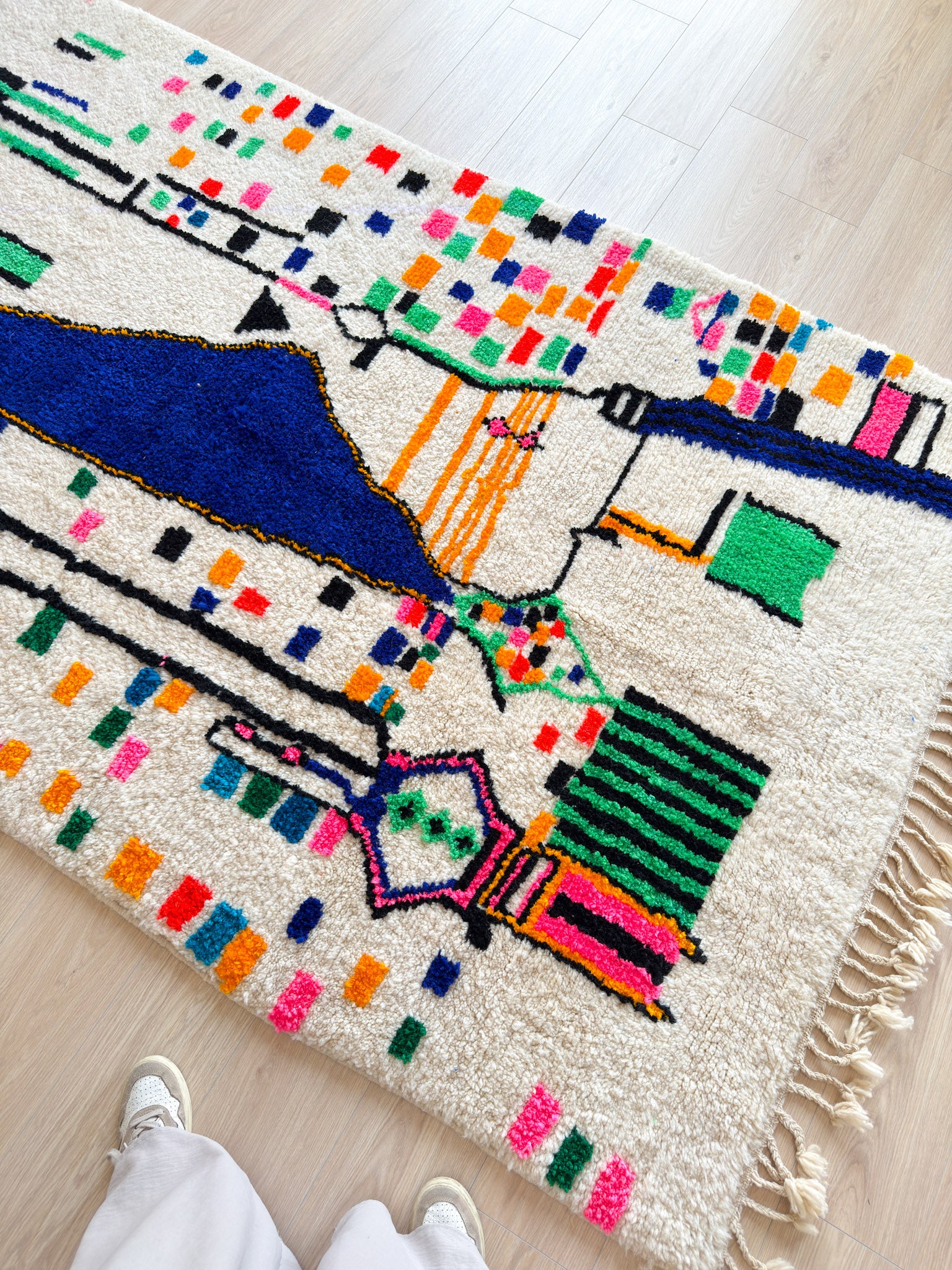 Colorful Berber carpet - n°1307
