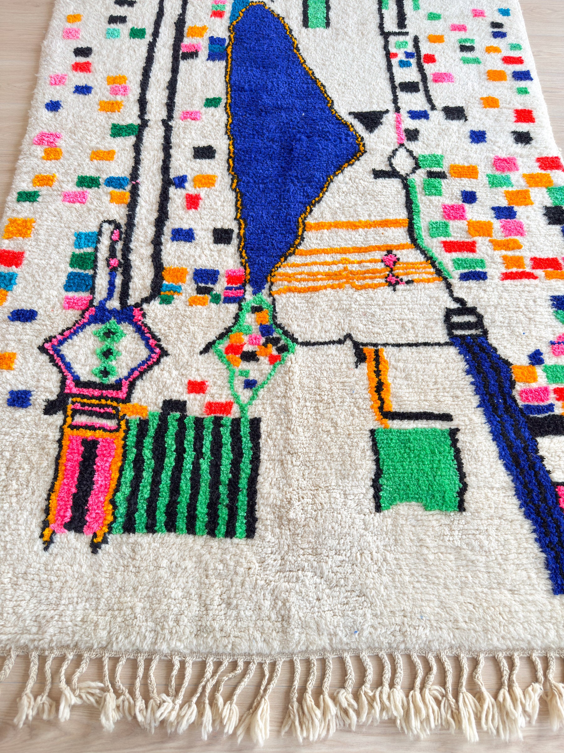 Colorful Berber carpet - n°1307