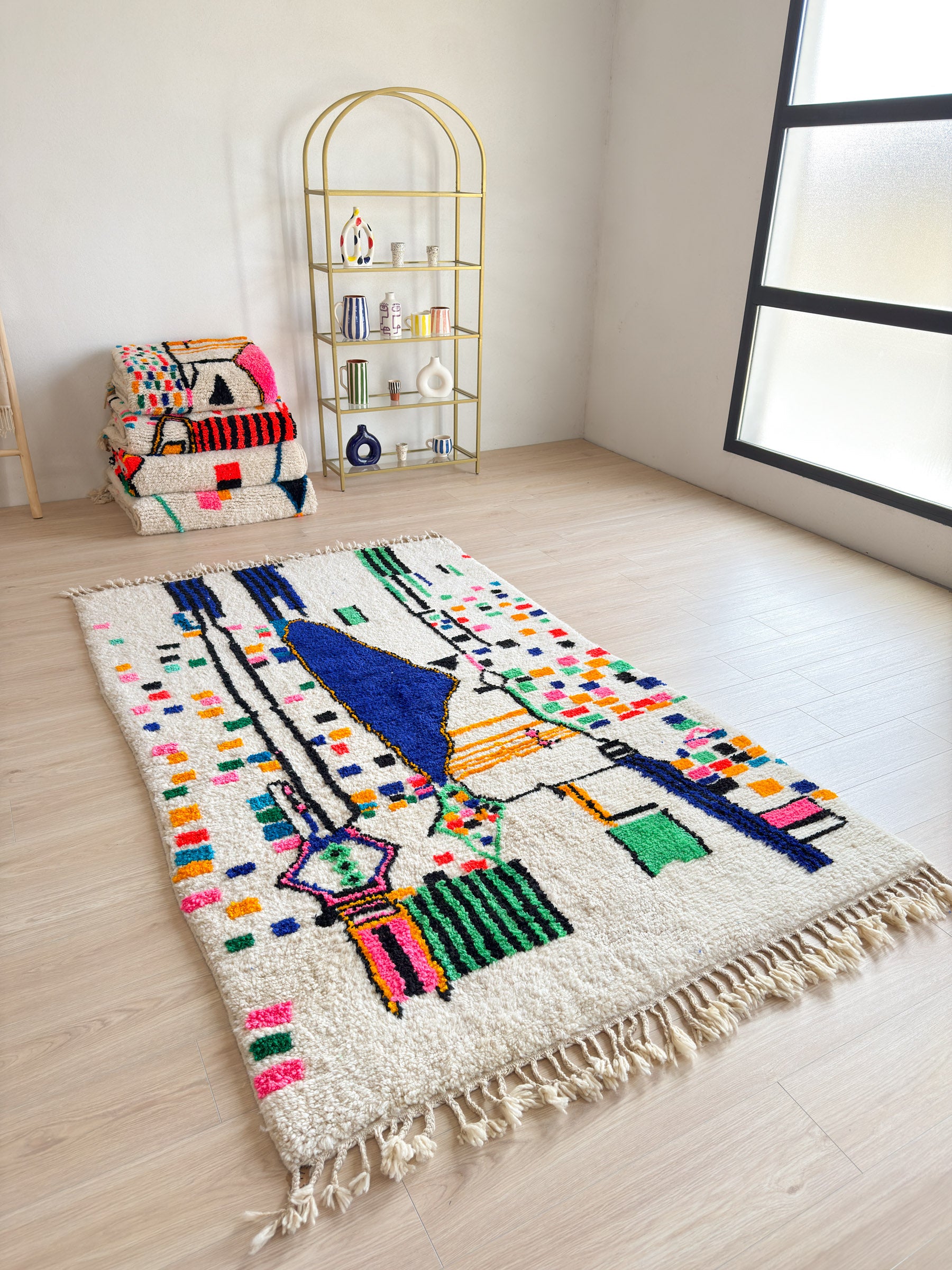Colorful Berber carpet - n°1307