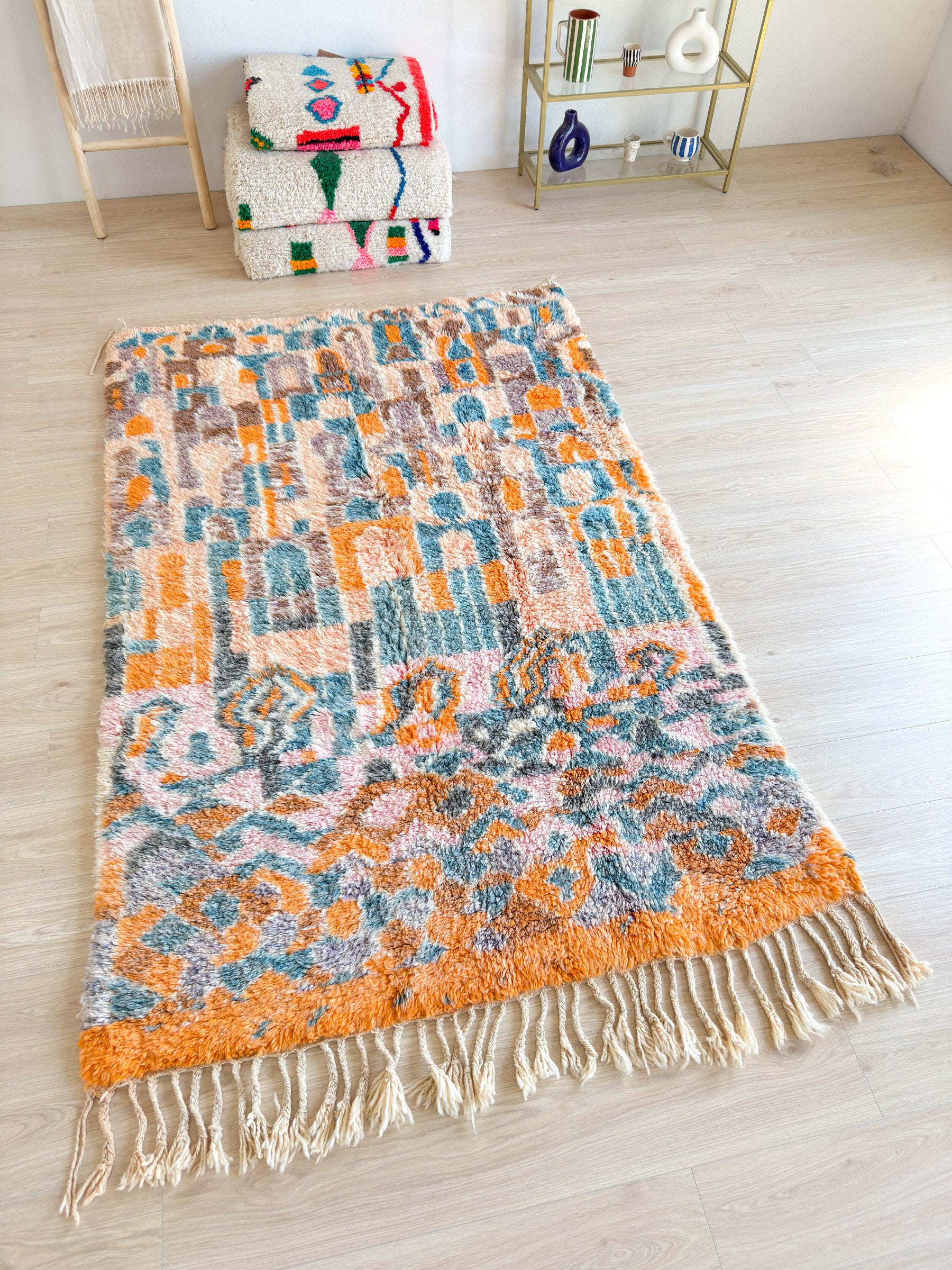 Colorful Berber rug 157 x 253 cm - no. 2032