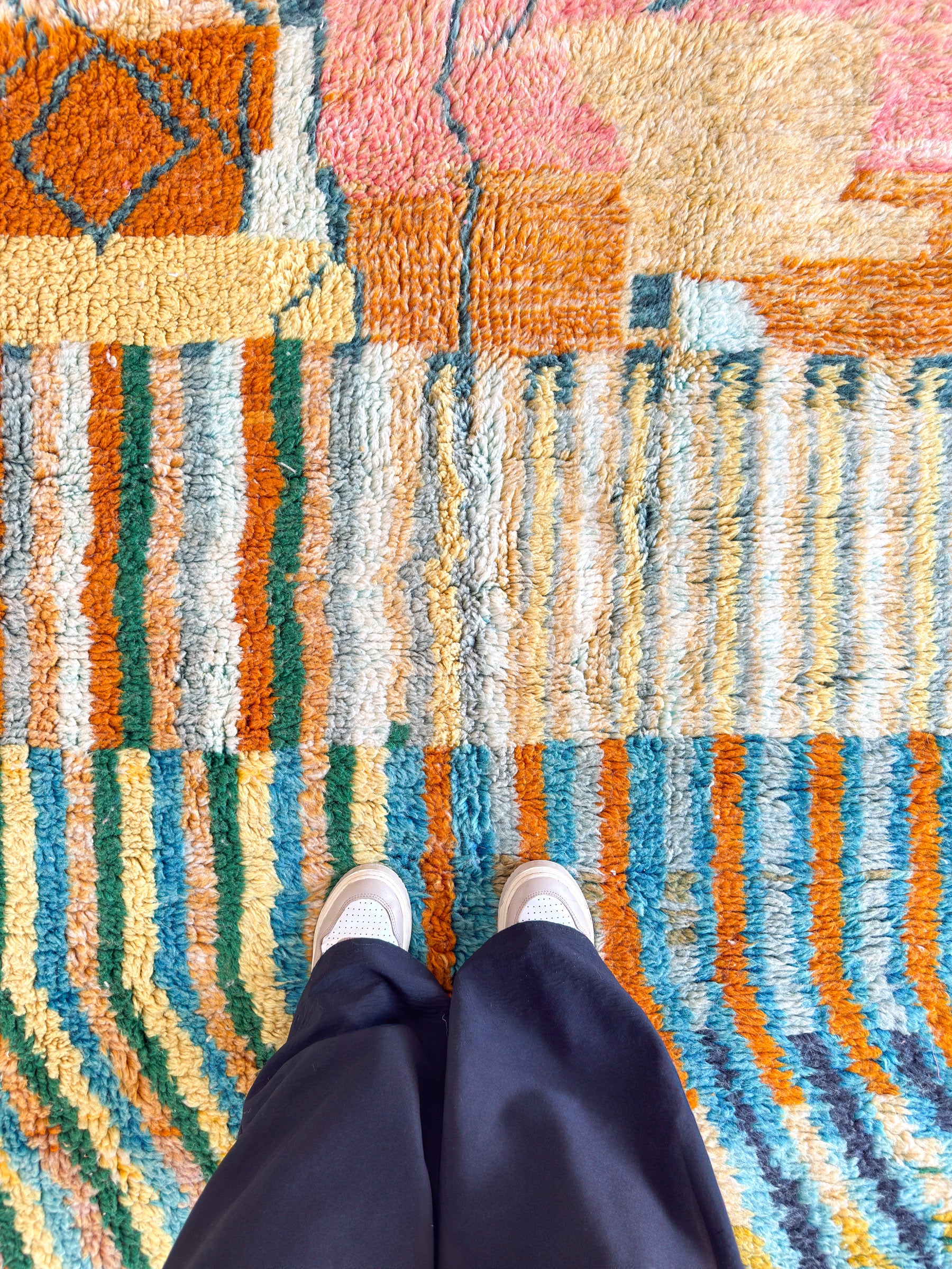 Farbenfroher Berberteppich 160 x 263 cm - Nr. 1908