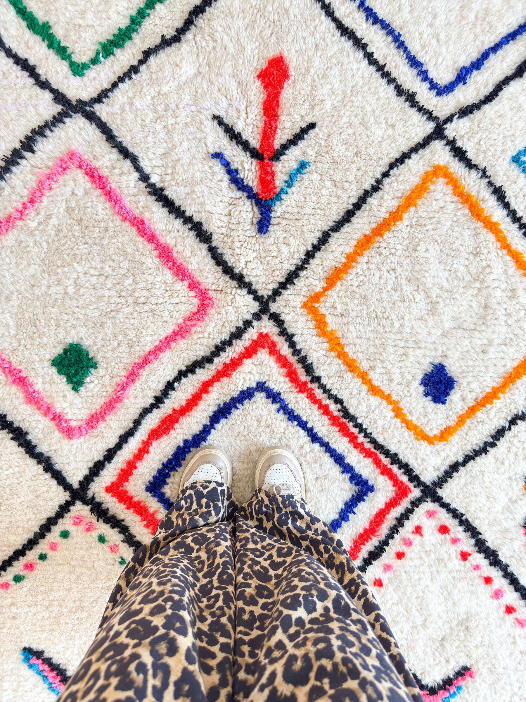 Tapis berbère coloré - n°1932