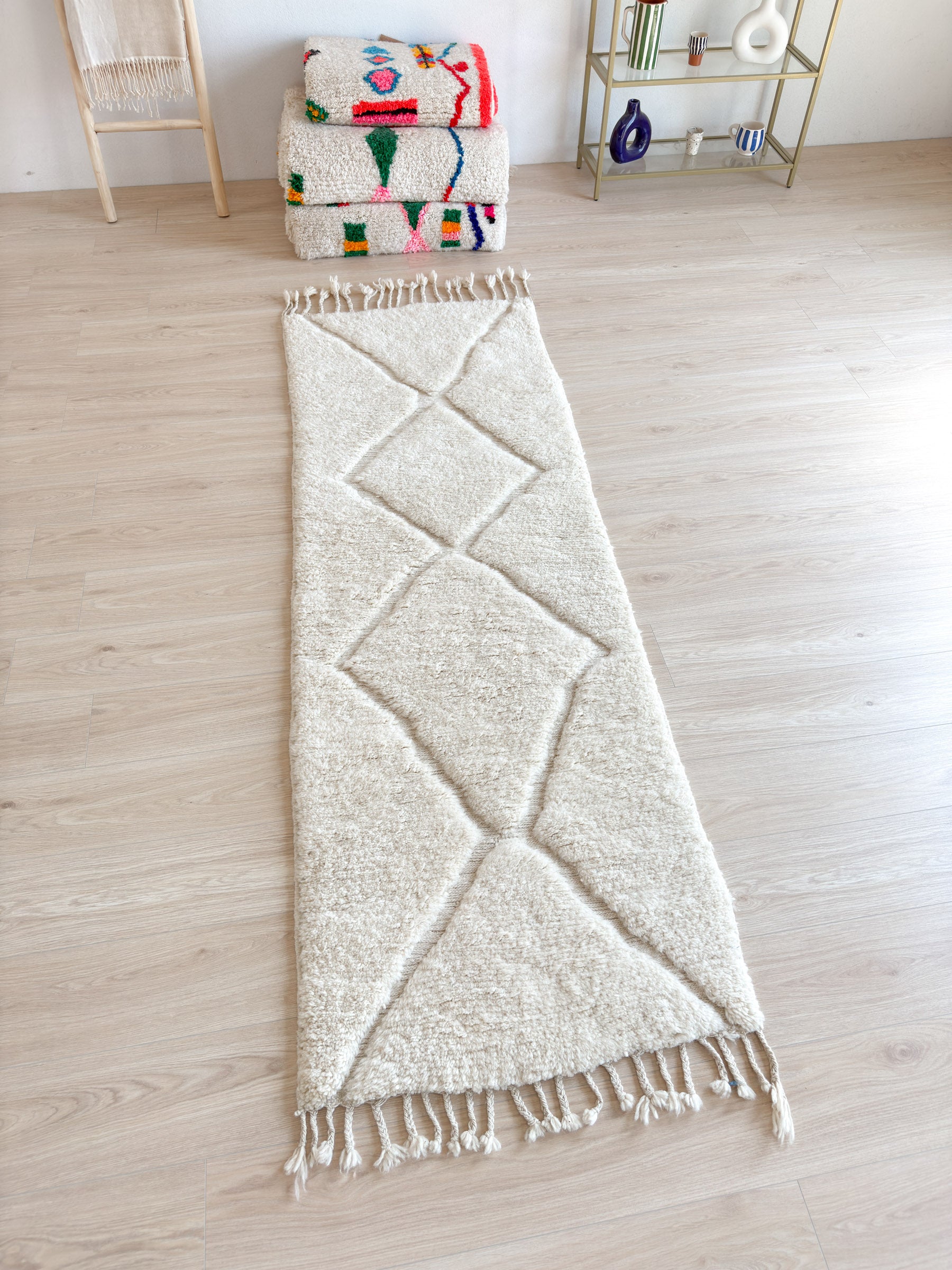 Beni Ouarain runner rug 83 x 266 cm - no. 1934
