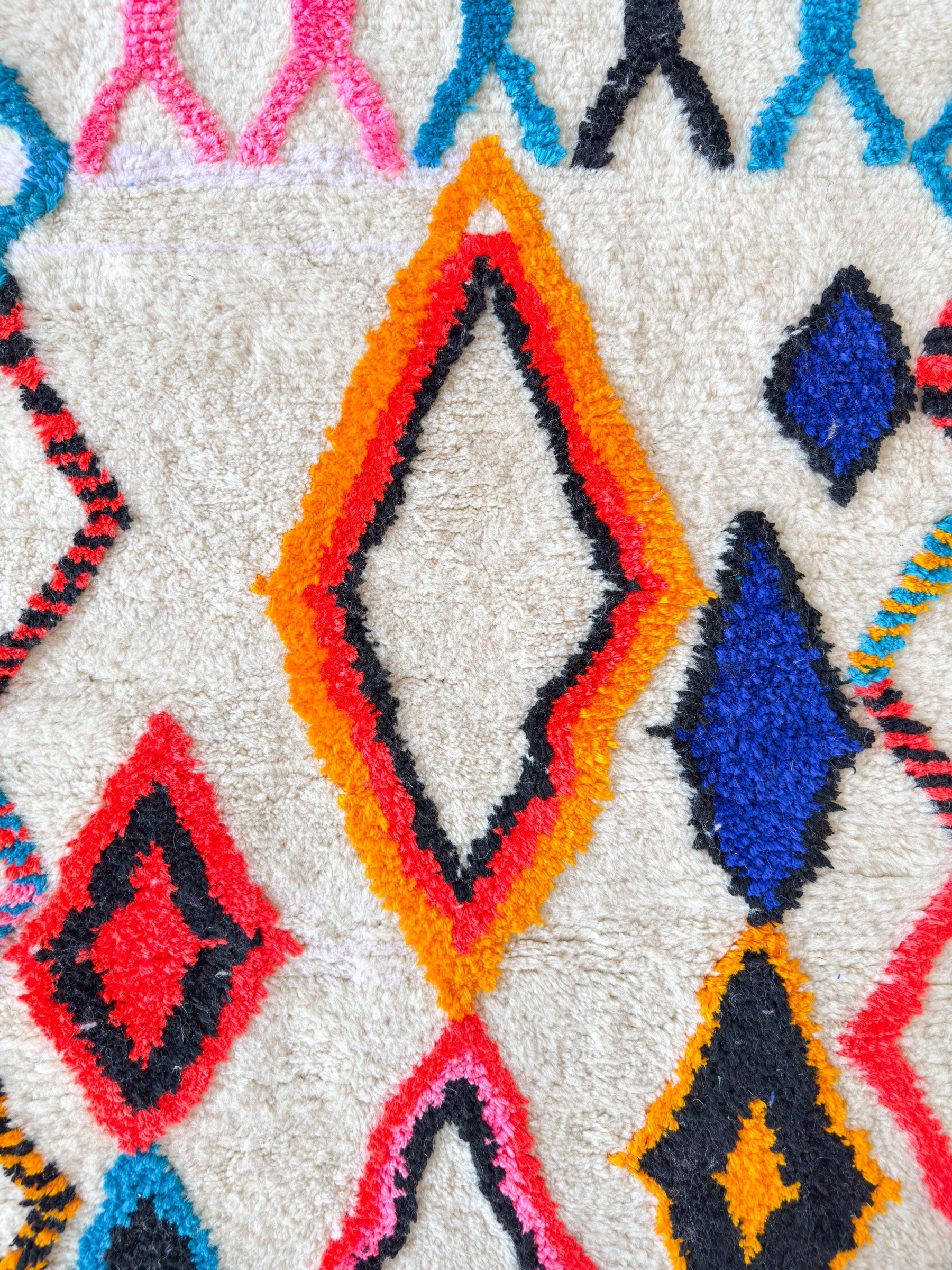 Tapis de couloir berbère coloré 86 x 430 cm - n°1929